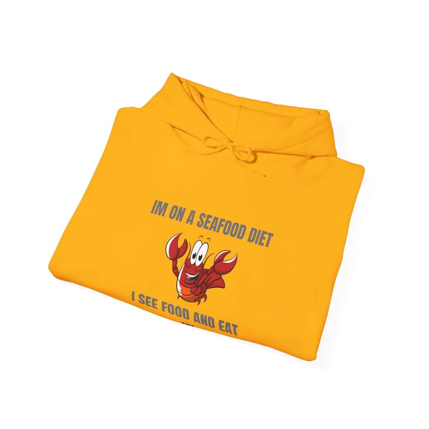 Funny Seafood Diet Hoodie for Food Lovers Humour Joke Clothing