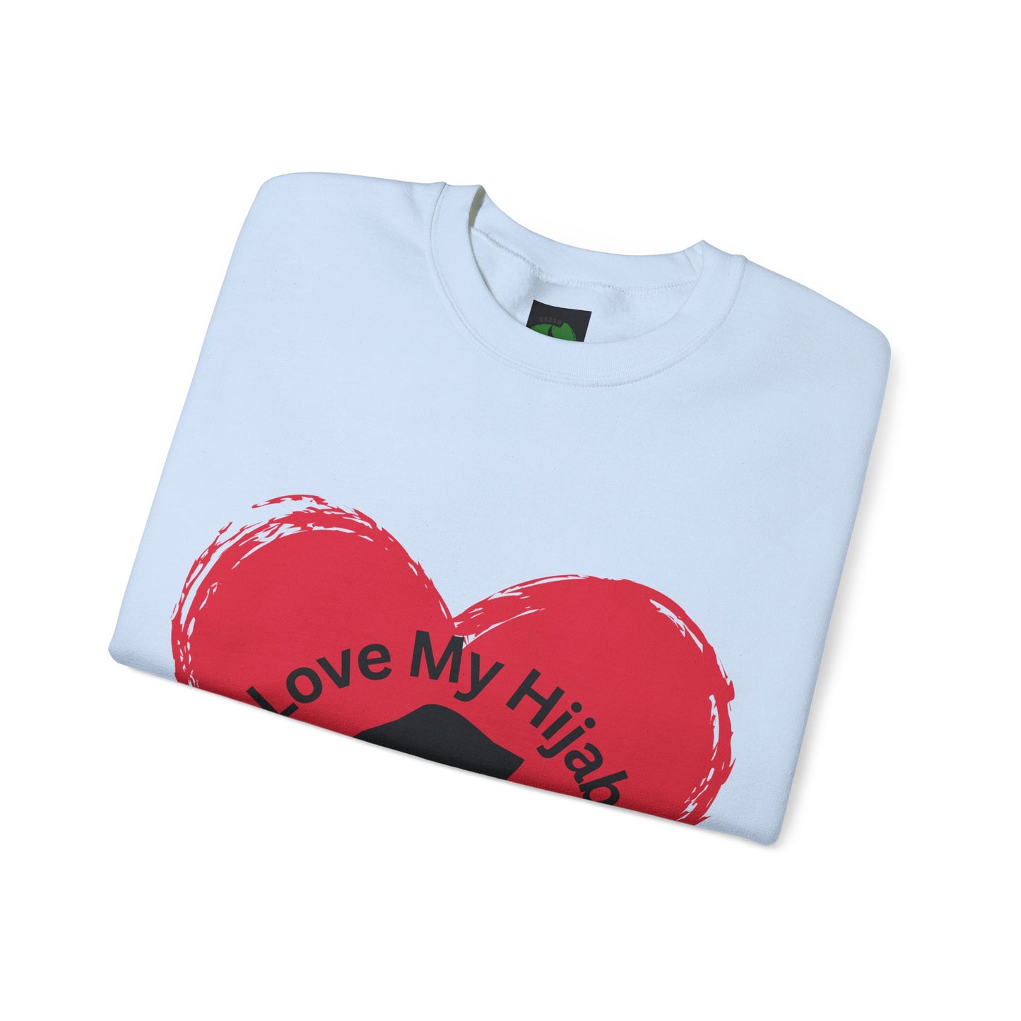 Love My Hijab Heavy Blend Sweatshirt - Unisex Crewneck for Comfort and Style Muslim Women Clothing