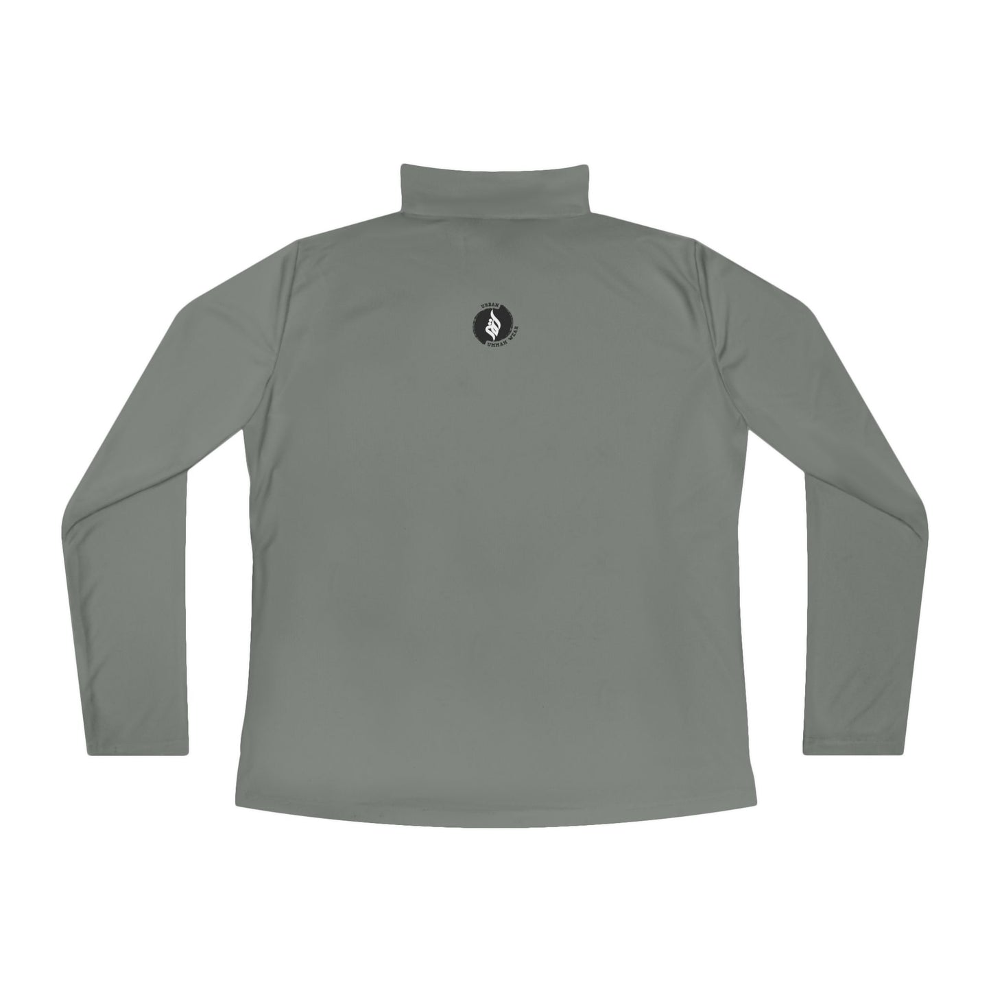 Ladies Quarter-Zip Pullover with Heart Design - Perfect for Active Lifestyle Muslim Women Clothing
