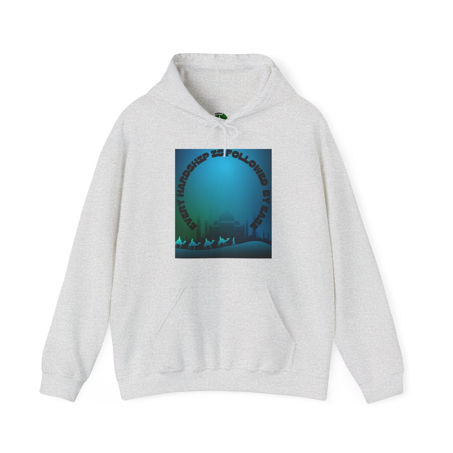 Chill Vibes Unisex Heavy Blend™ Hoodie - "Happiness is Followed by Peace" Design Muslim Clothing Fashion