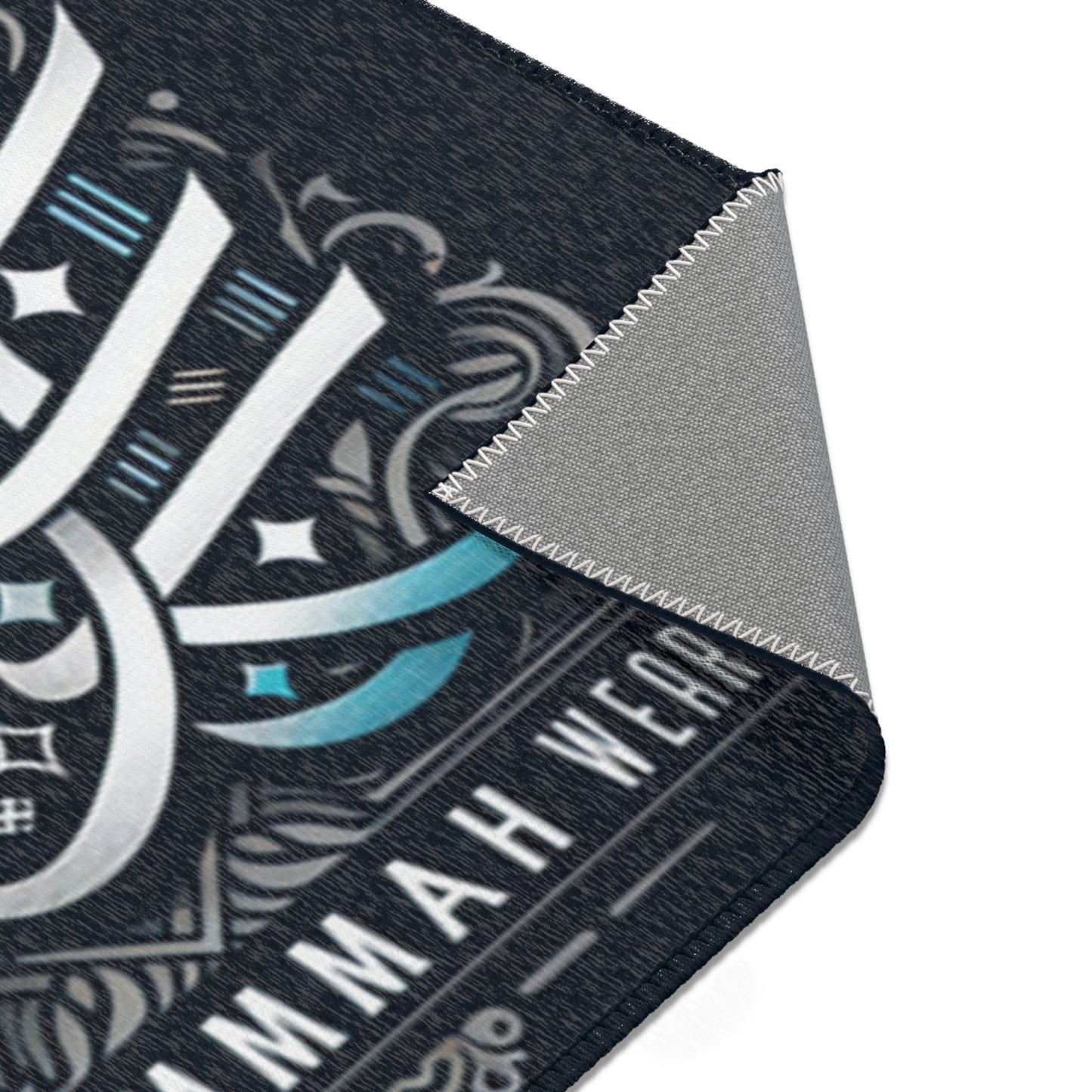 Urban Ummah Area Rug | Modern Islamic Home Decor | Stylish Floor Mat Islamic Accessories
