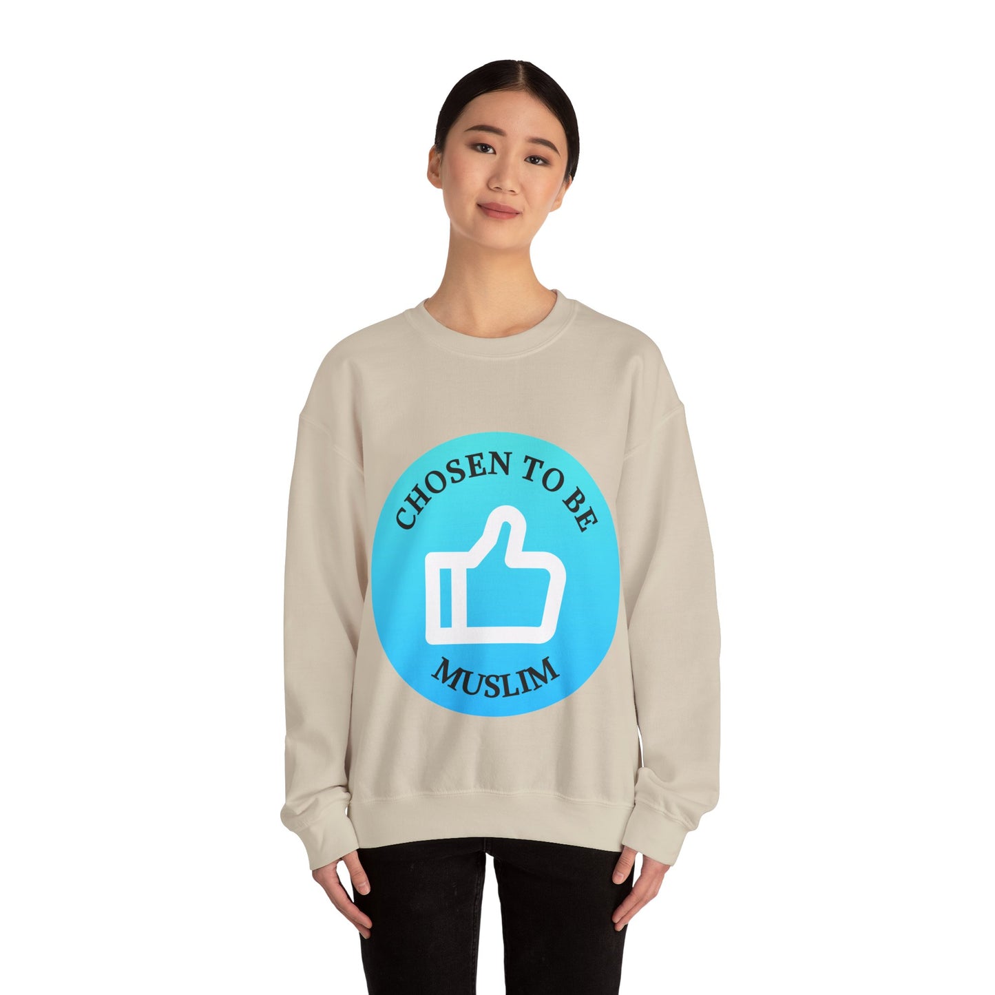 Chosen to Be Muslim Crewneck Sweatshirt - Unisex Heavy Blend Islamic Streetwear Sweat Shirt