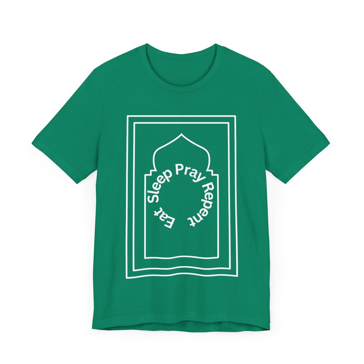 Inspirational Unisex Tee - 'Sleep Pray Repeat' Islamic Clothing