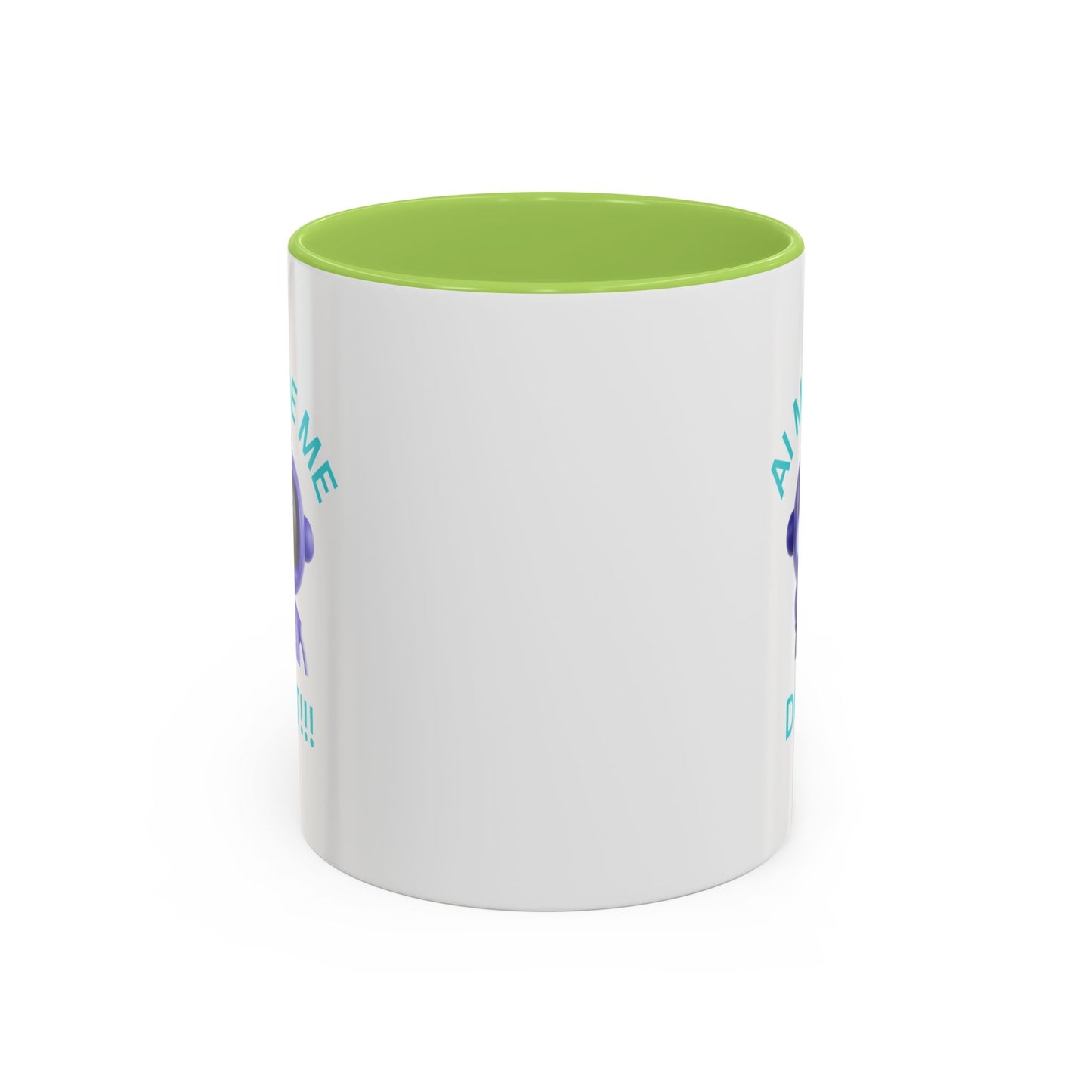 AI Made Me Do It! Accent Coffee Mug - Fun Ceramic Mug for Tech Lovers Humour Mug Joke Accessories