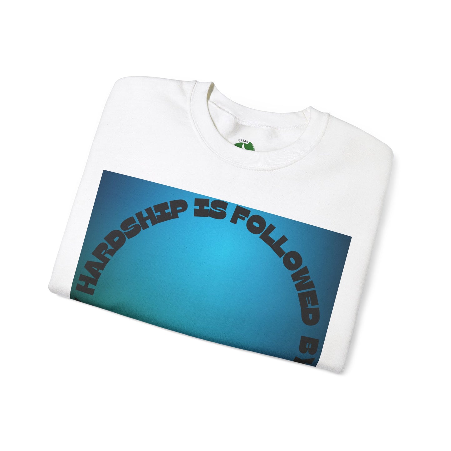 Inspirational Crewneck Sweatshirt - Every Hardship is Followed by Ease Modern Islamic Clothing