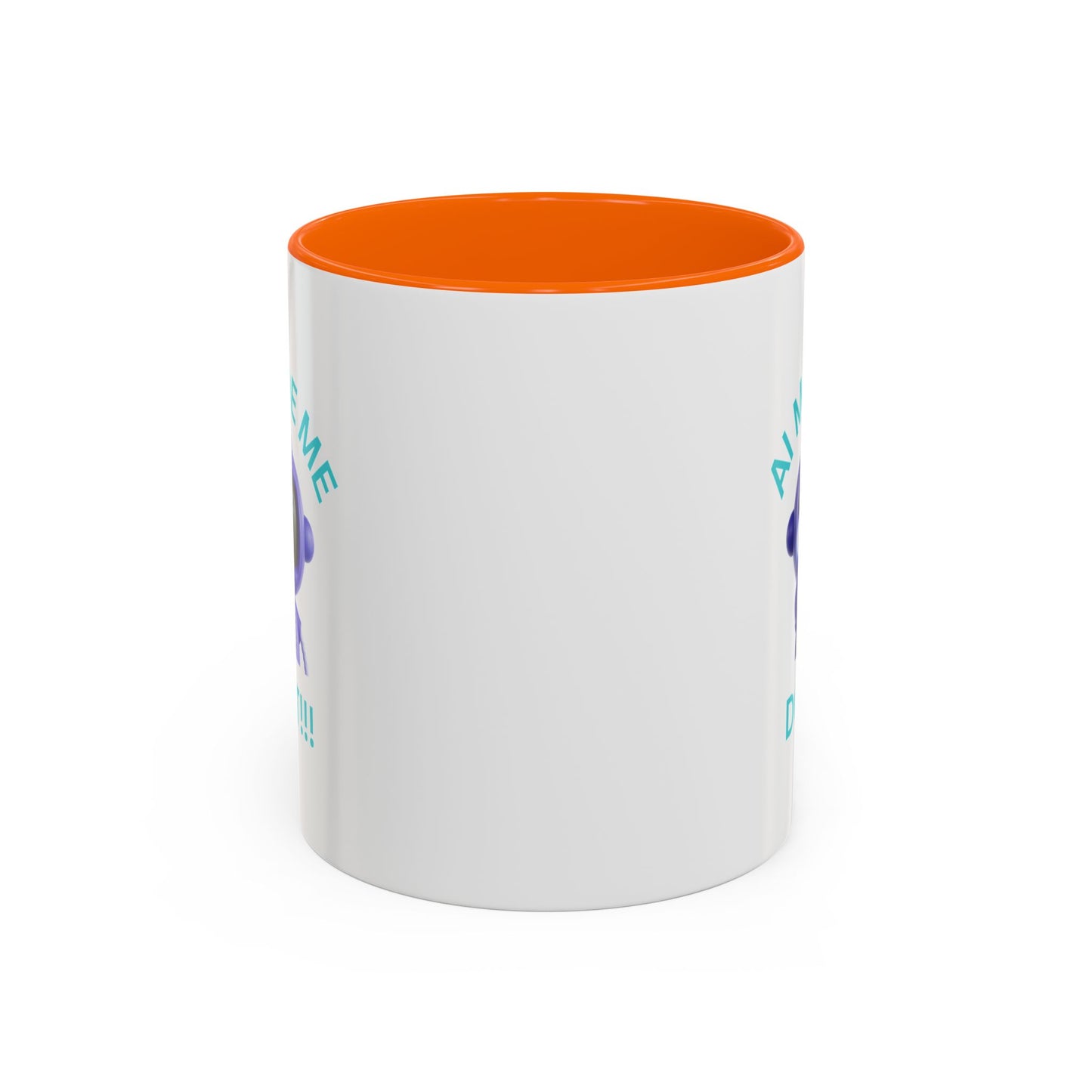 AI Made Me Do It! Accent Coffee Mug - Fun Ceramic Mug for Tech Lovers Humour Mug Joke Accessories