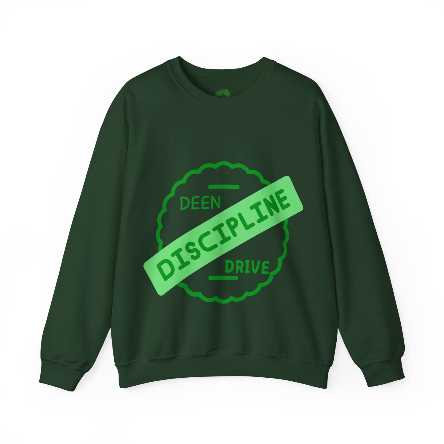 Motivational Crewneck Sweatshirt - Discipline & Drive Muslim Youth Fashion Sweat Shirt