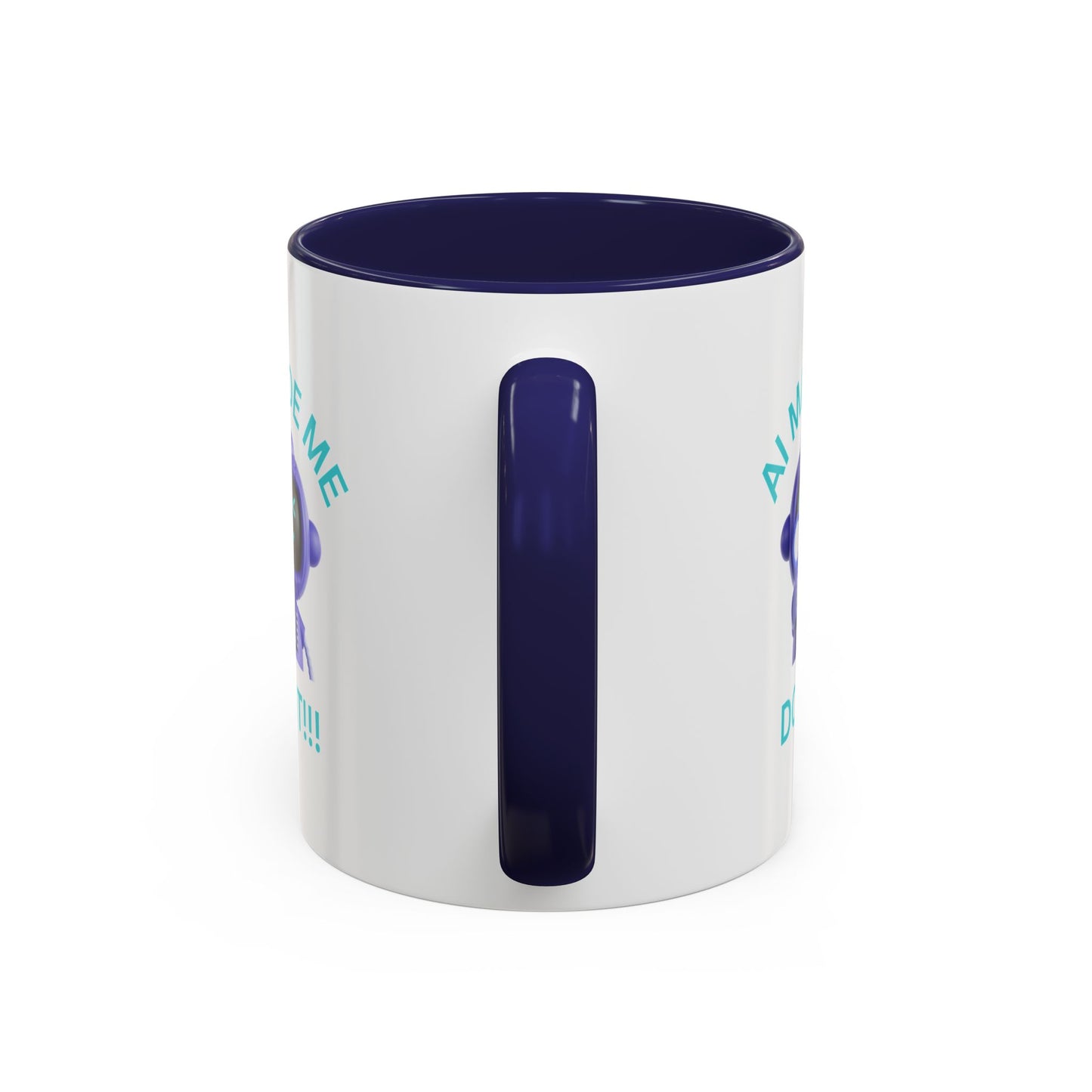 AI Made Me Do It! Accent Coffee Mug - Fun Ceramic Mug for Tech Lovers Humour Mug Joke Accessories