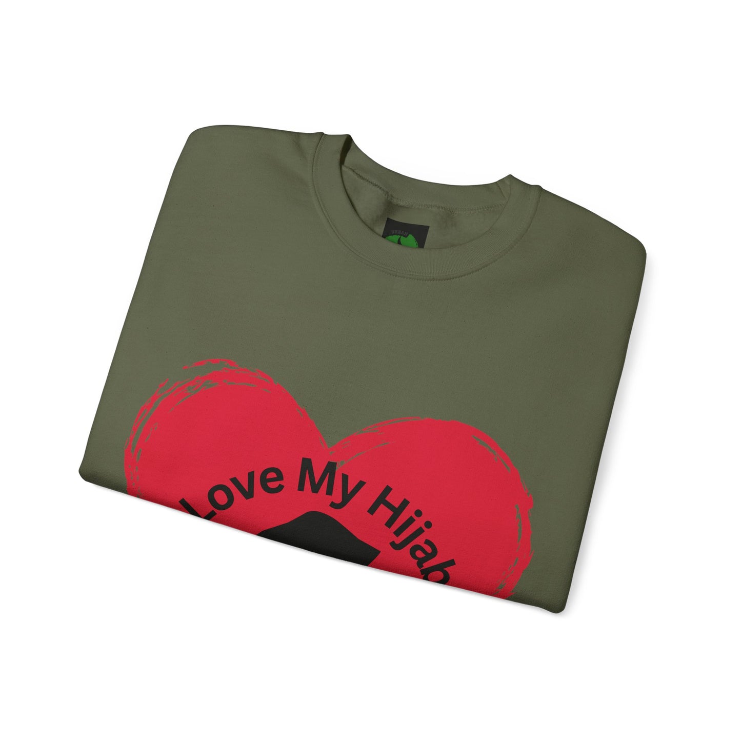 Love My Hijab Heavy Blend Sweatshirt - Unisex Crewneck for Comfort and Style Muslim Women Clothing