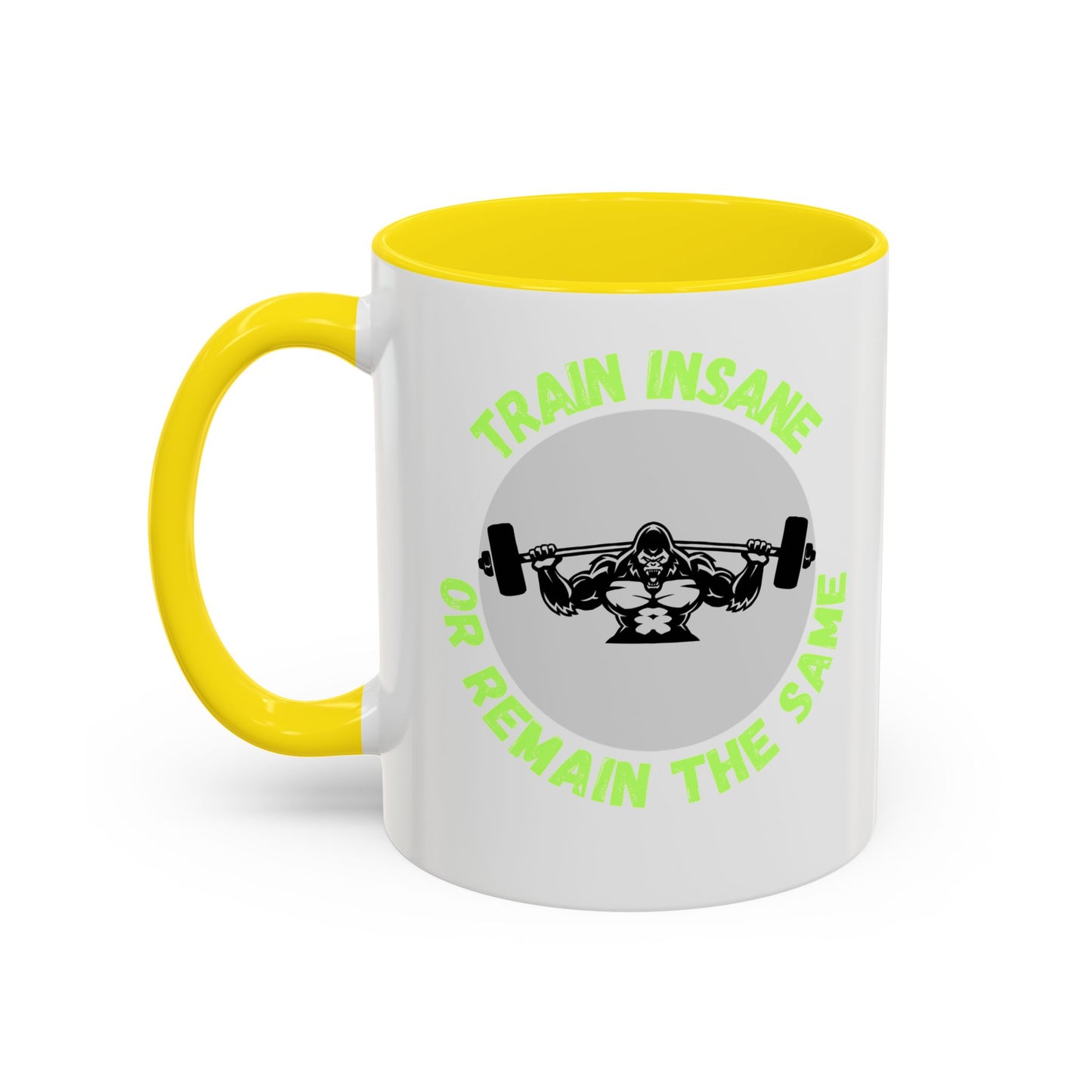 Motivational Fitness Coffee Mug - "Train Insane or Remain the Same" - Perfect Gift for Gym Enthusiasts Humour Joke Gym Mug