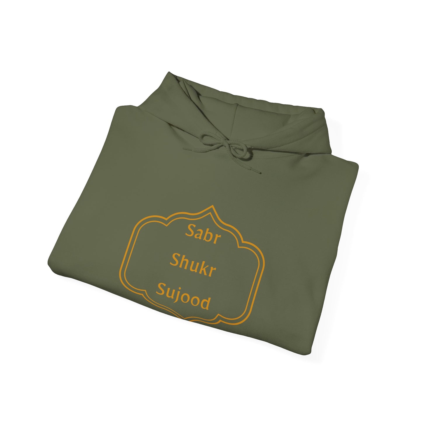 Inspirational Unisex Hoodie - Sabr Shukr Sujood - Cozy & Motivational Fashion Islamic Streetwear Hoodie