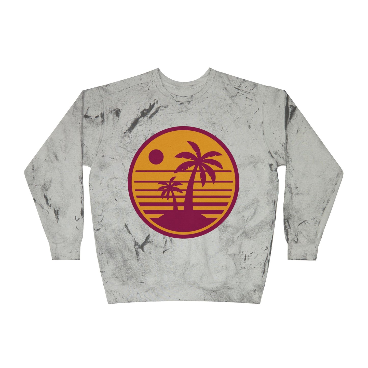Tropical Sunset Color Blast Crewneck Sweatshirt Islamic Clothing