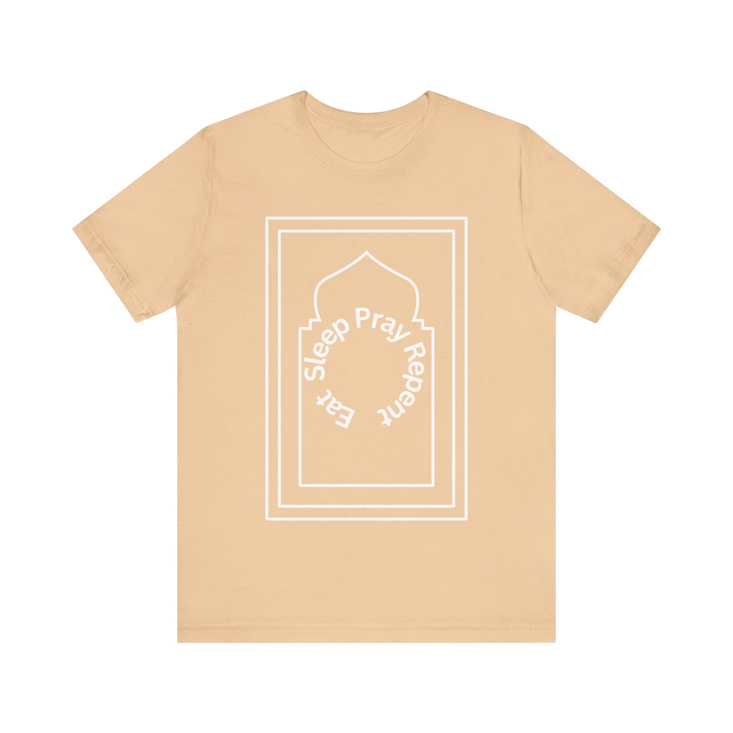 Inspirational Unisex Tee - 'Sleep Pray Repeat' Islamic Clothing