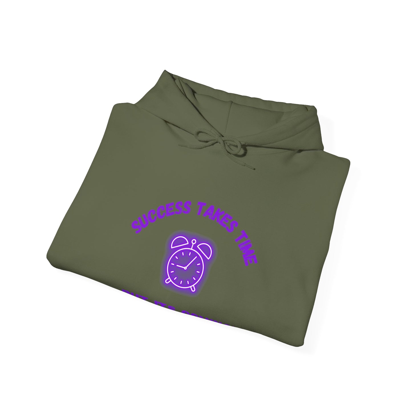 Success Takes Time Hoodie - Motivational Clothing Hoodie Unisex Heavy Blend™ Sweatshirt