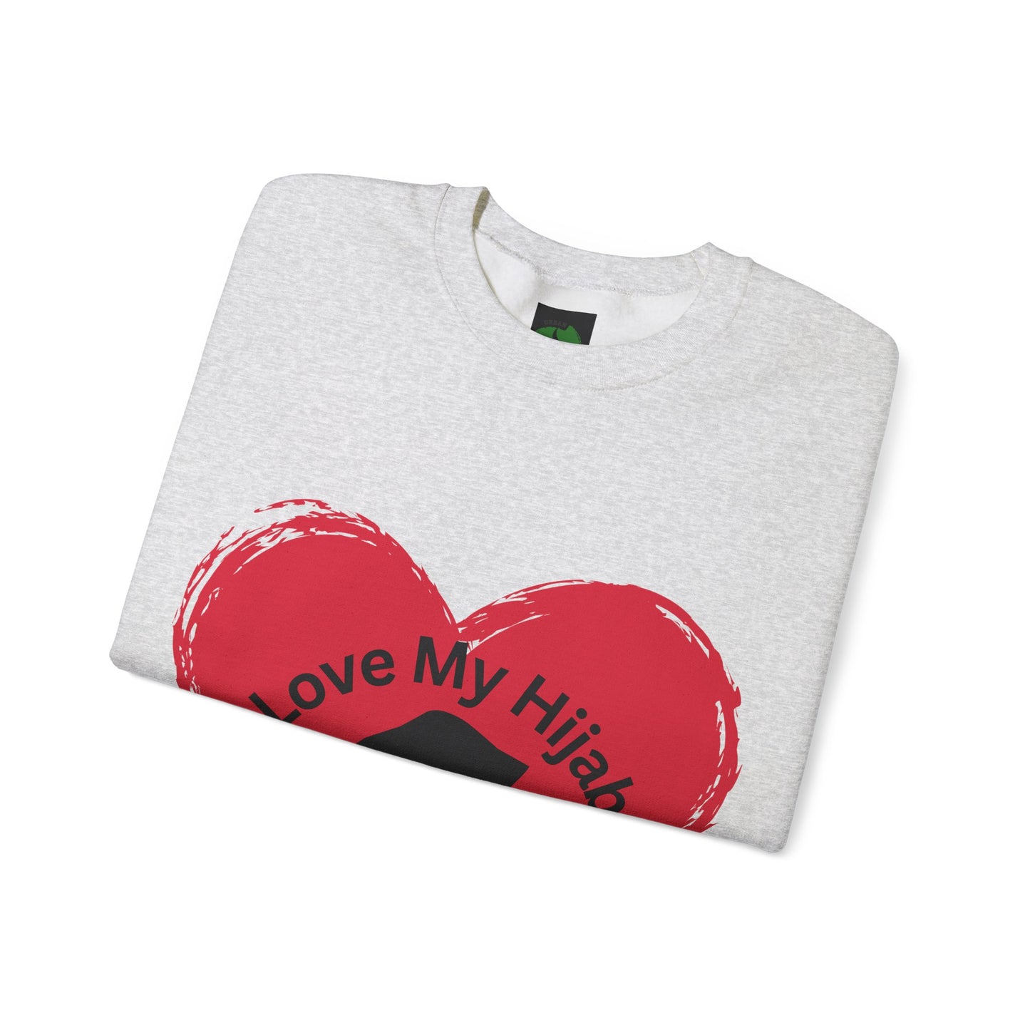 Love My Hijab Heavy Blend Sweatshirt - Unisex Crewneck for Comfort and Style Muslim Women Clothing