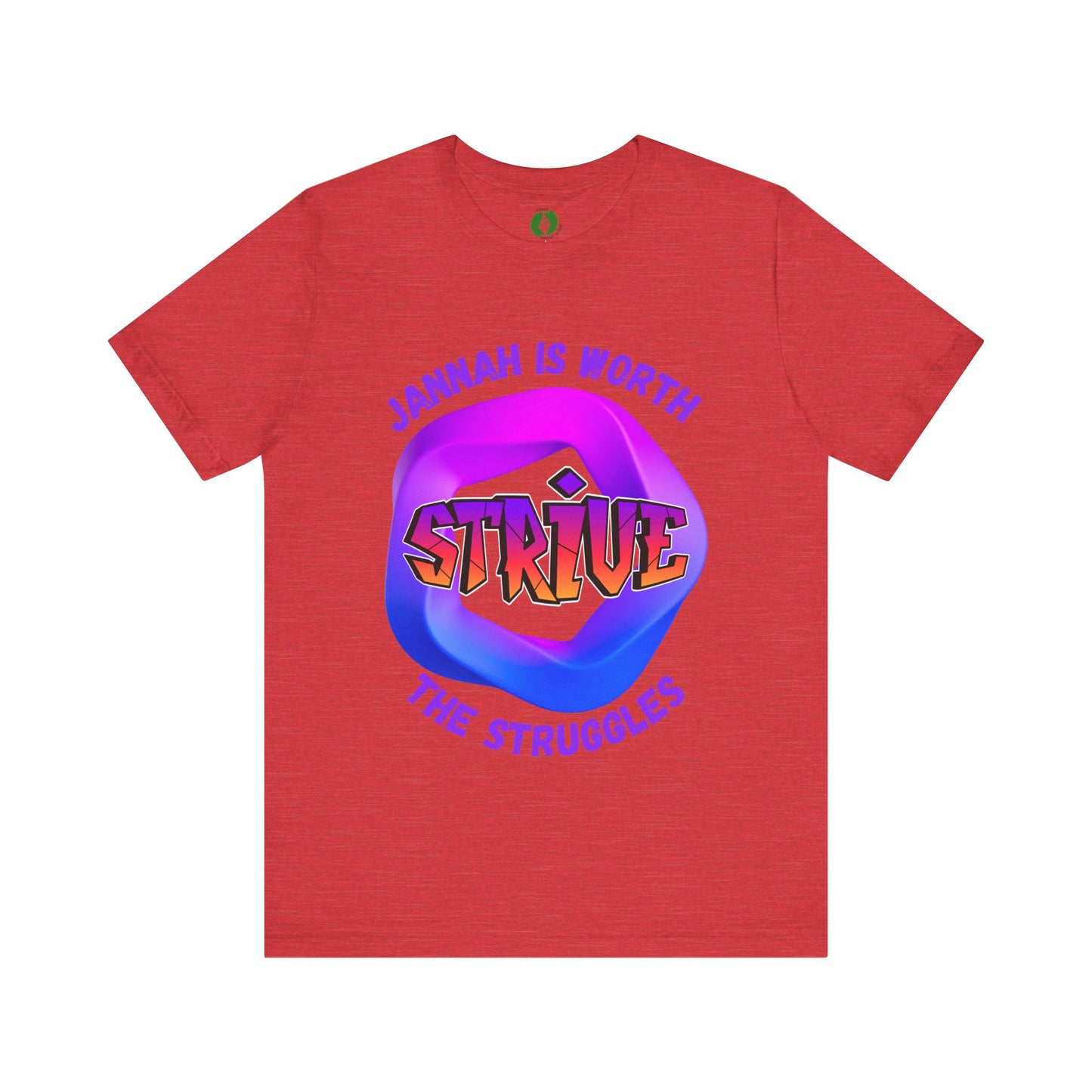 Inspirational Unisex Jersey Tee - 'Jannah is Worth the Struggles' Muslim Fashion Clothing
