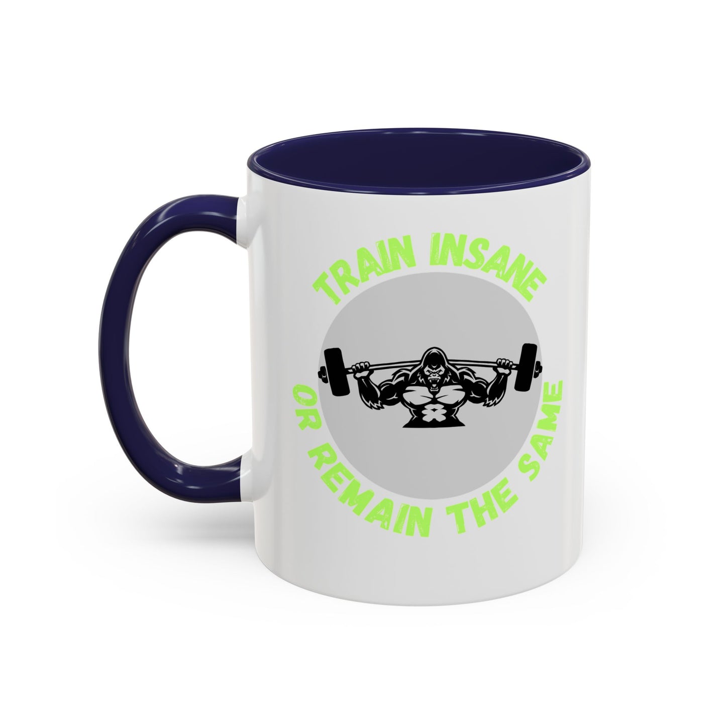 Motivational Fitness Coffee Mug - "Train Insane or Remain the Same" - Perfect Gift for Gym Enthusiasts Humour Joke Gym Mug