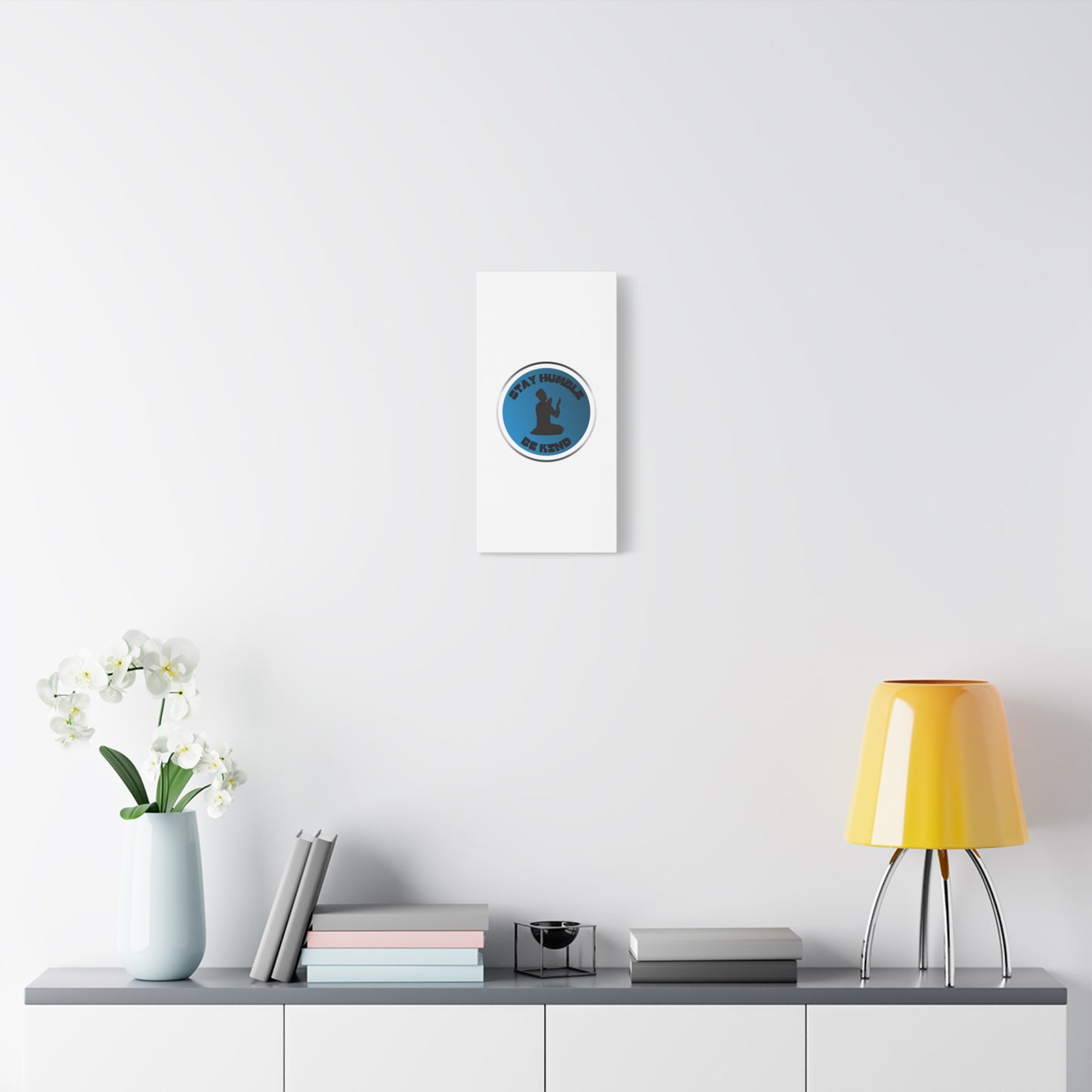 Inspirational Wall Art - "Stay Humble, Be Kind" Motif on Matte Canvas Islamic Art Work