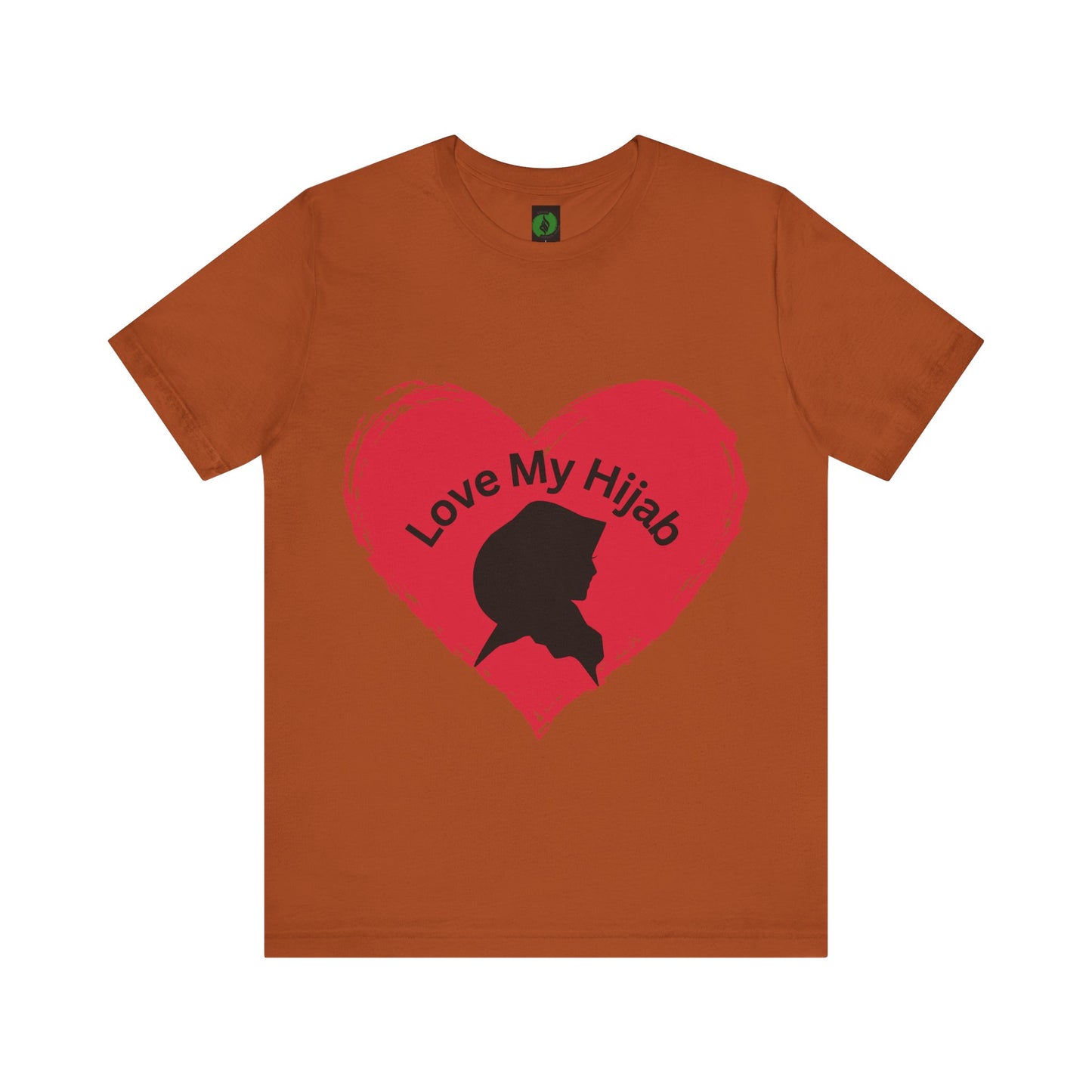 Love My Hijab Unisex Tee - Heart Design, Perfect for Everyday Wear Islamic Women Clothing