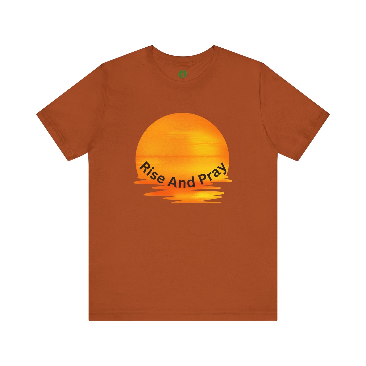 Sunrise 'Rise And Pray' Unisex Tee - Inspirational Short Sleeve Shirt Muslim Street Wear