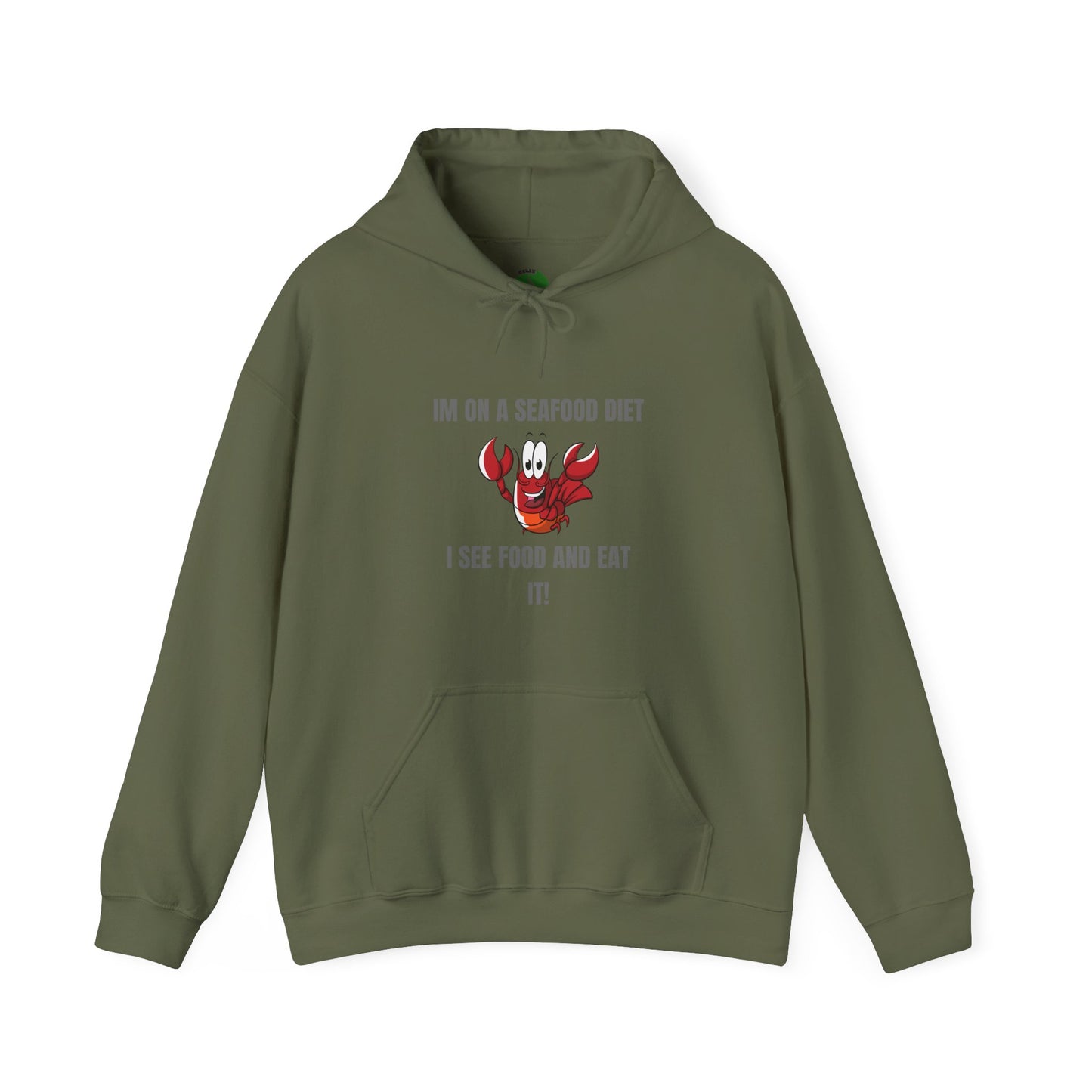 Funny Seafood Diet Hoodie for Food Lovers Humour Joke Clothing