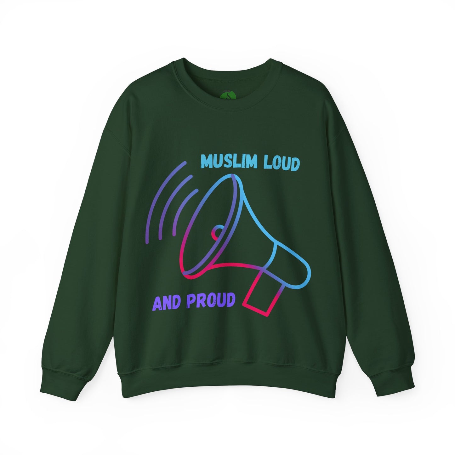 Muslim Loud and Proud Sweatshirt - Unisex Heavy Blend™ Crewneck Islamic Streetwear Fashion