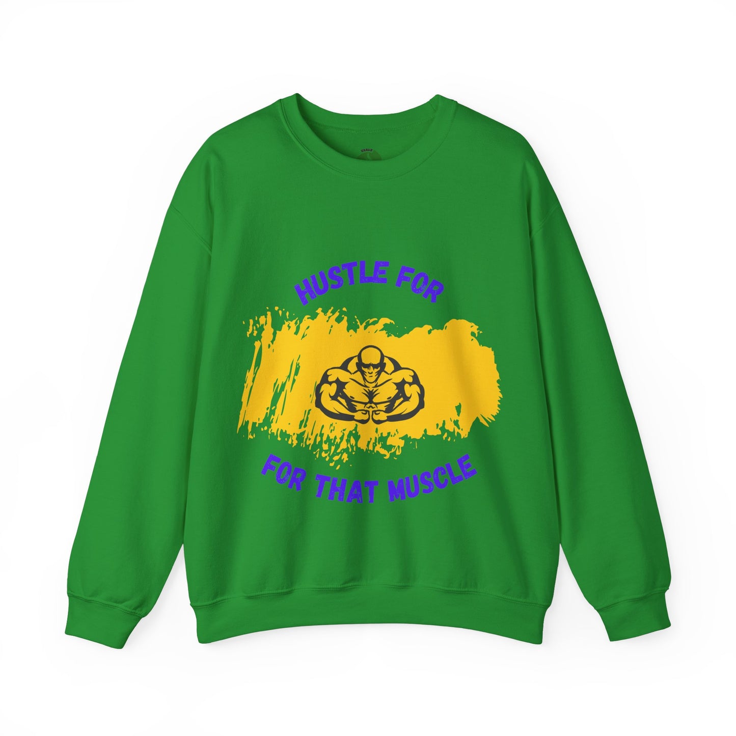 Hustle for That Muscle Crewneck Sweatshirt Gym Clothing Sweat Shirt