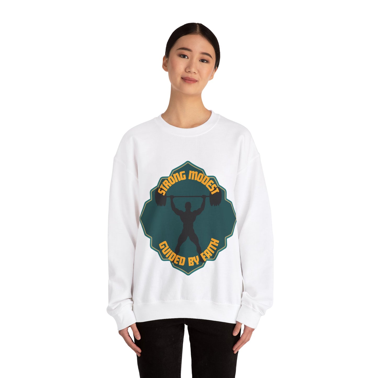 Guided by Faith Unisex Crewneck Sweatshirt - Strong & Modest Apparel Muslim Street Wear Fashion
