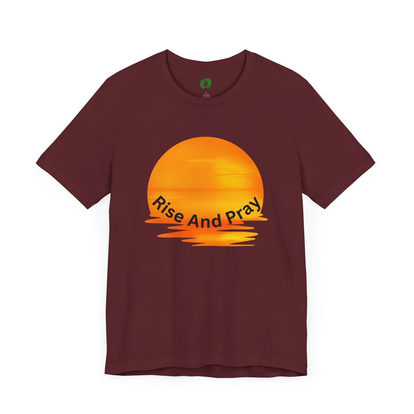 Sunrise 'Rise And Pray' Unisex Tee - Inspirational Short Sleeve Shirt Muslim Street Wear