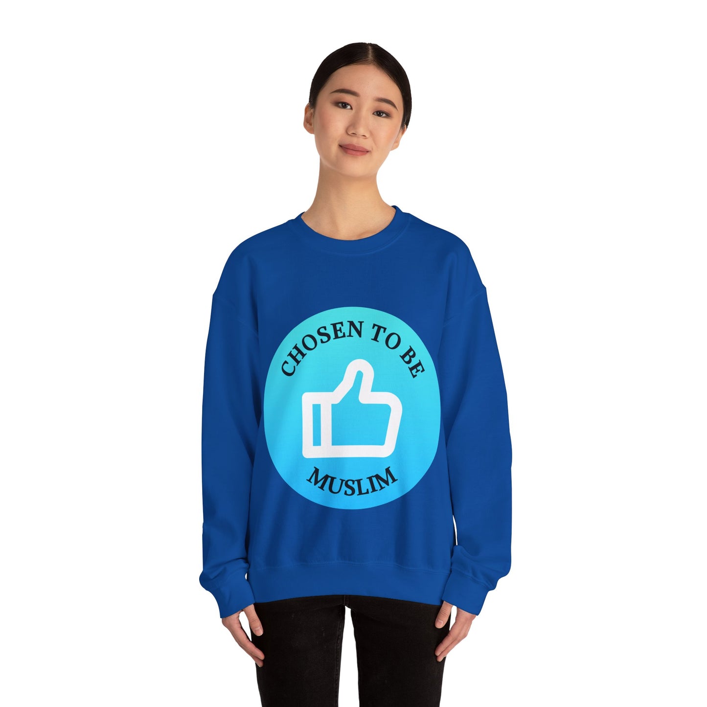 Chosen to Be Muslim Crewneck Sweatshirt - Unisex Heavy Blend Islamic Streetwear Sweat Shirt