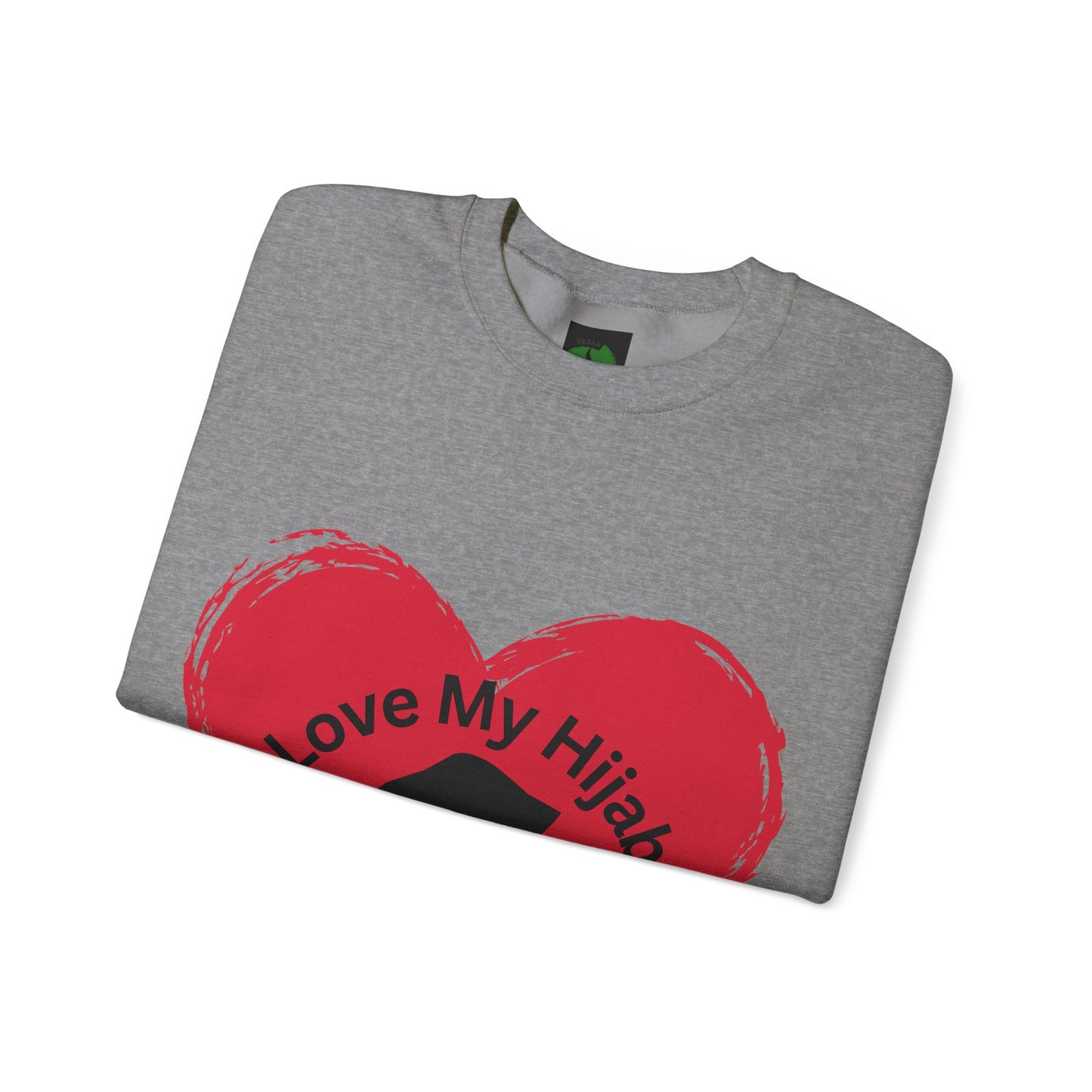 Love My Hijab Heavy Blend Sweatshirt - Unisex Crewneck for Comfort and Style Muslim Women Clothing