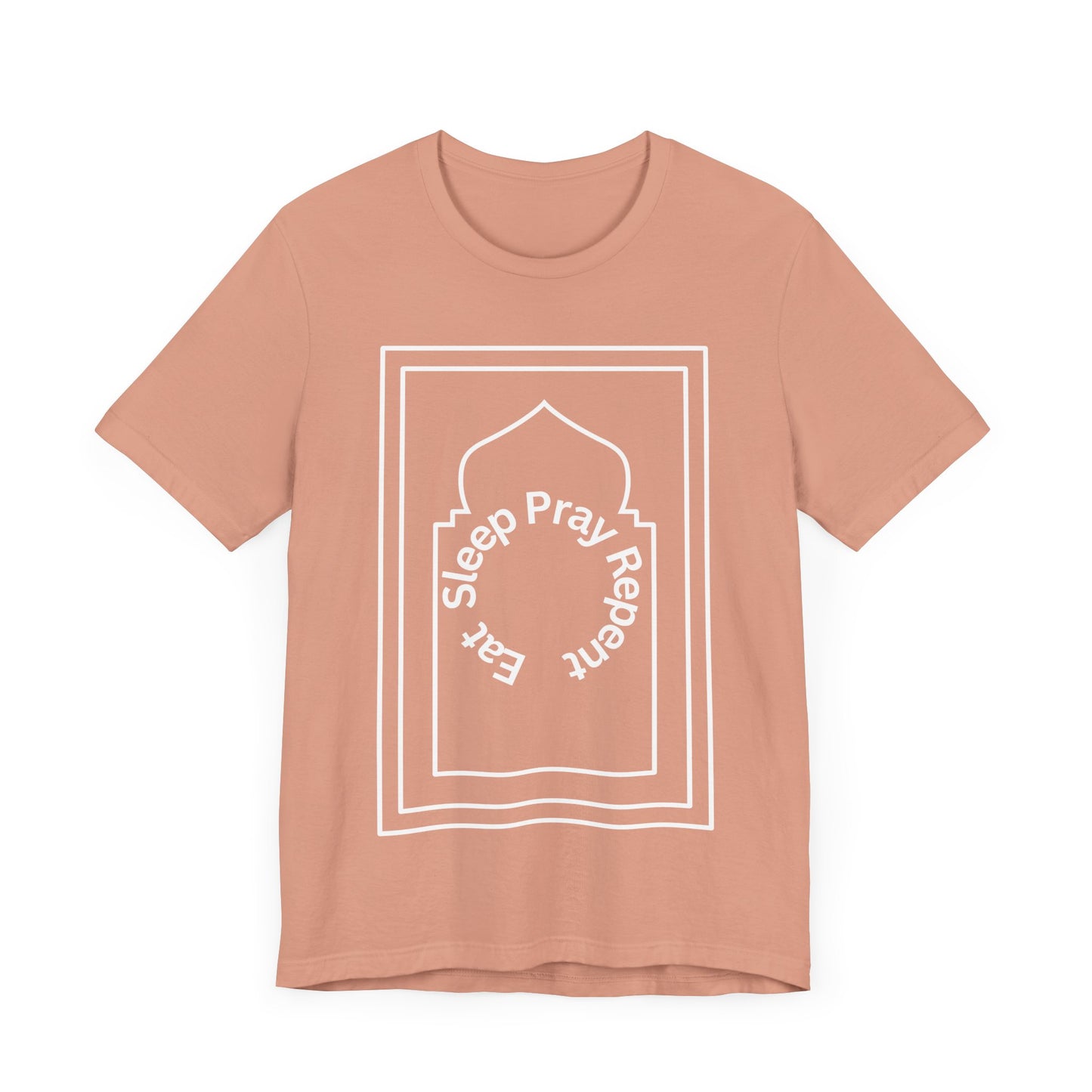 Inspirational Unisex Tee - 'Sleep Pray Repeat' Islamic Clothing