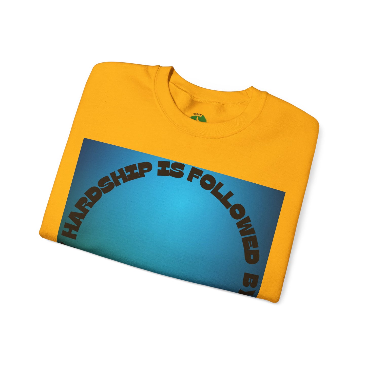 Inspirational Crewneck Sweatshirt - Every Hardship is Followed by Ease Modern Islamic Clothing