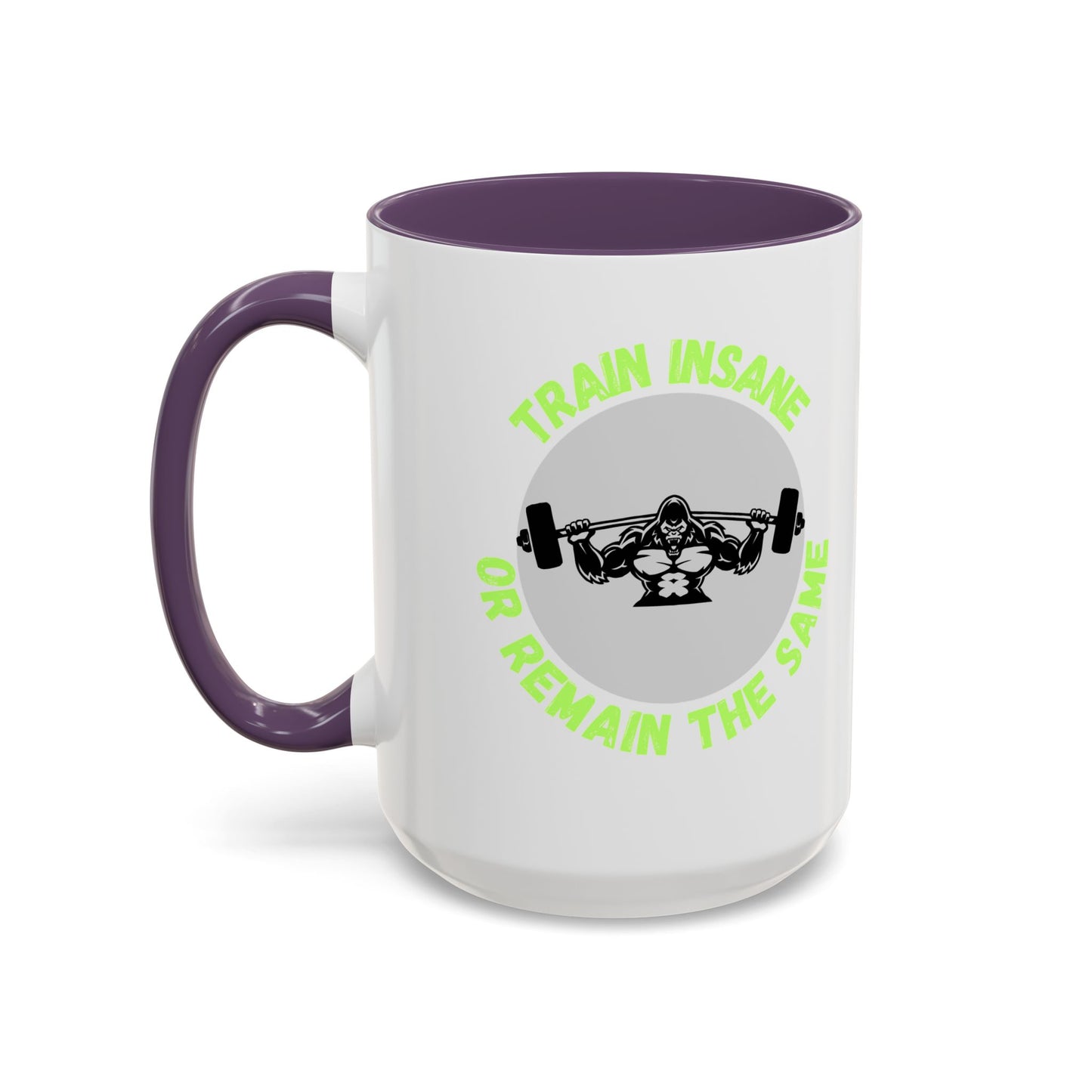 Motivational Fitness Coffee Mug - "Train Insane or Remain the Same" - Perfect Gift for Gym Enthusiasts Humour Joke Gym Mug