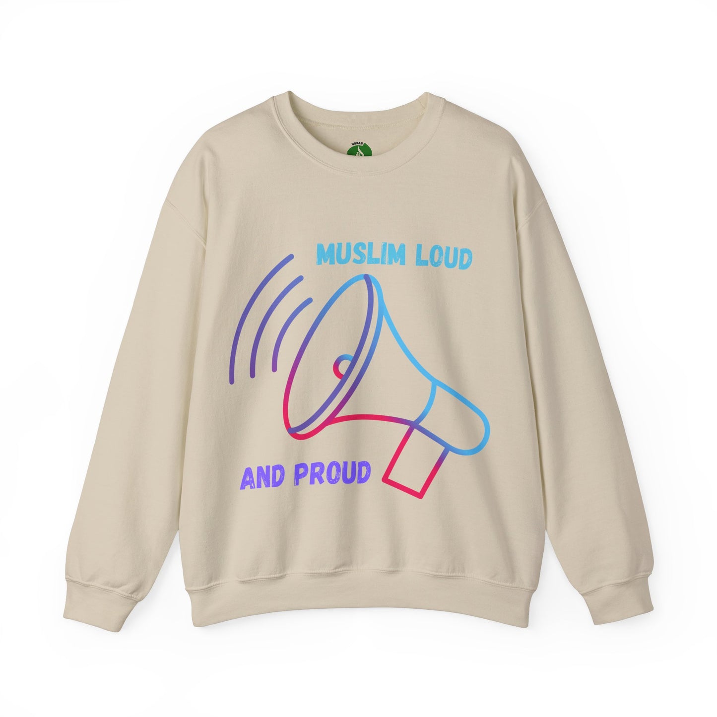 Muslim Loud and Proud Sweatshirt - Unisex Heavy Blend™ Crewneck Islamic Streetwear Fashion