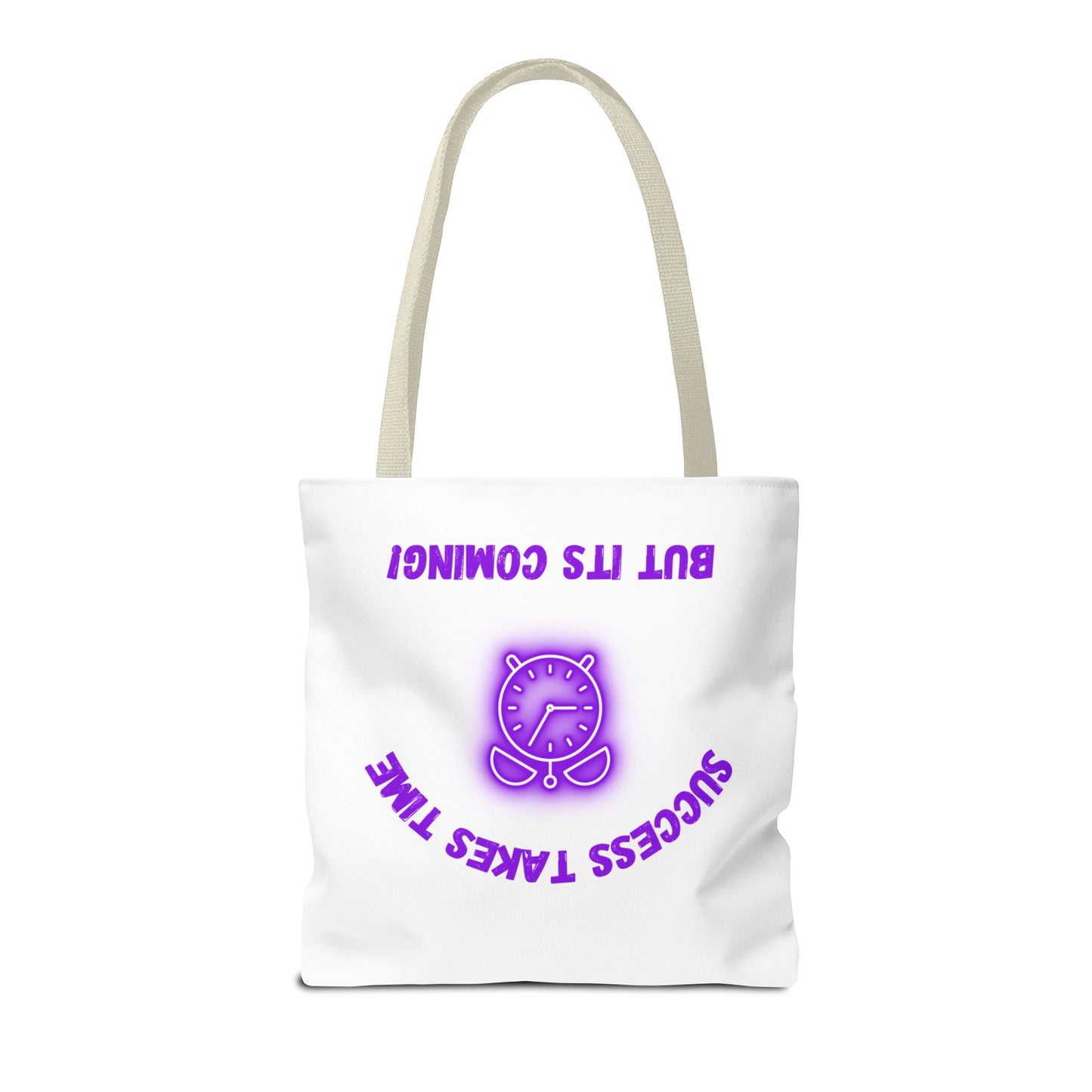 Motivational Accessories Tote Bag - ‘Success Takes Time, But It’s Coming!’