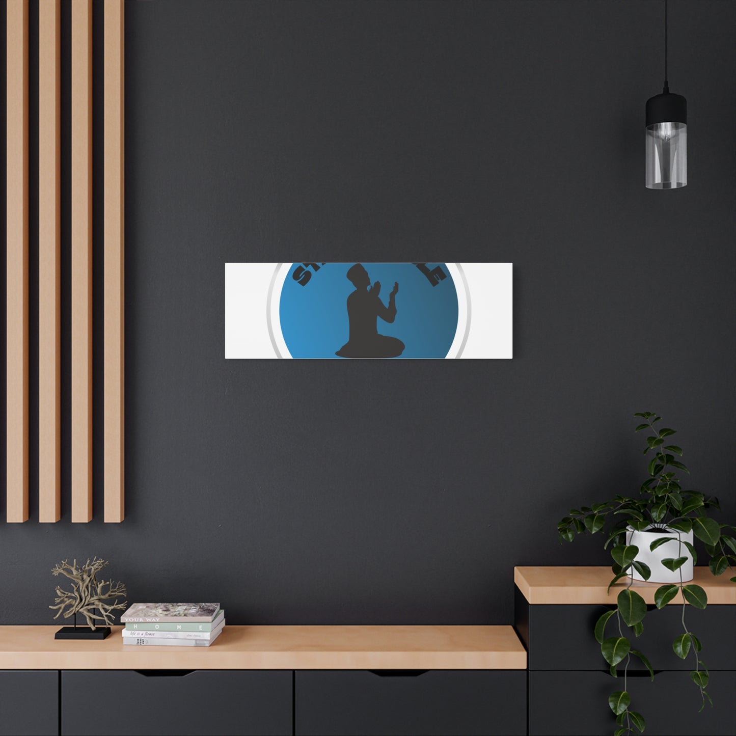 Inspirational Wall Art - "Stay Humble, Be Kind" Motif on Matte Canvas Islamic Art Work