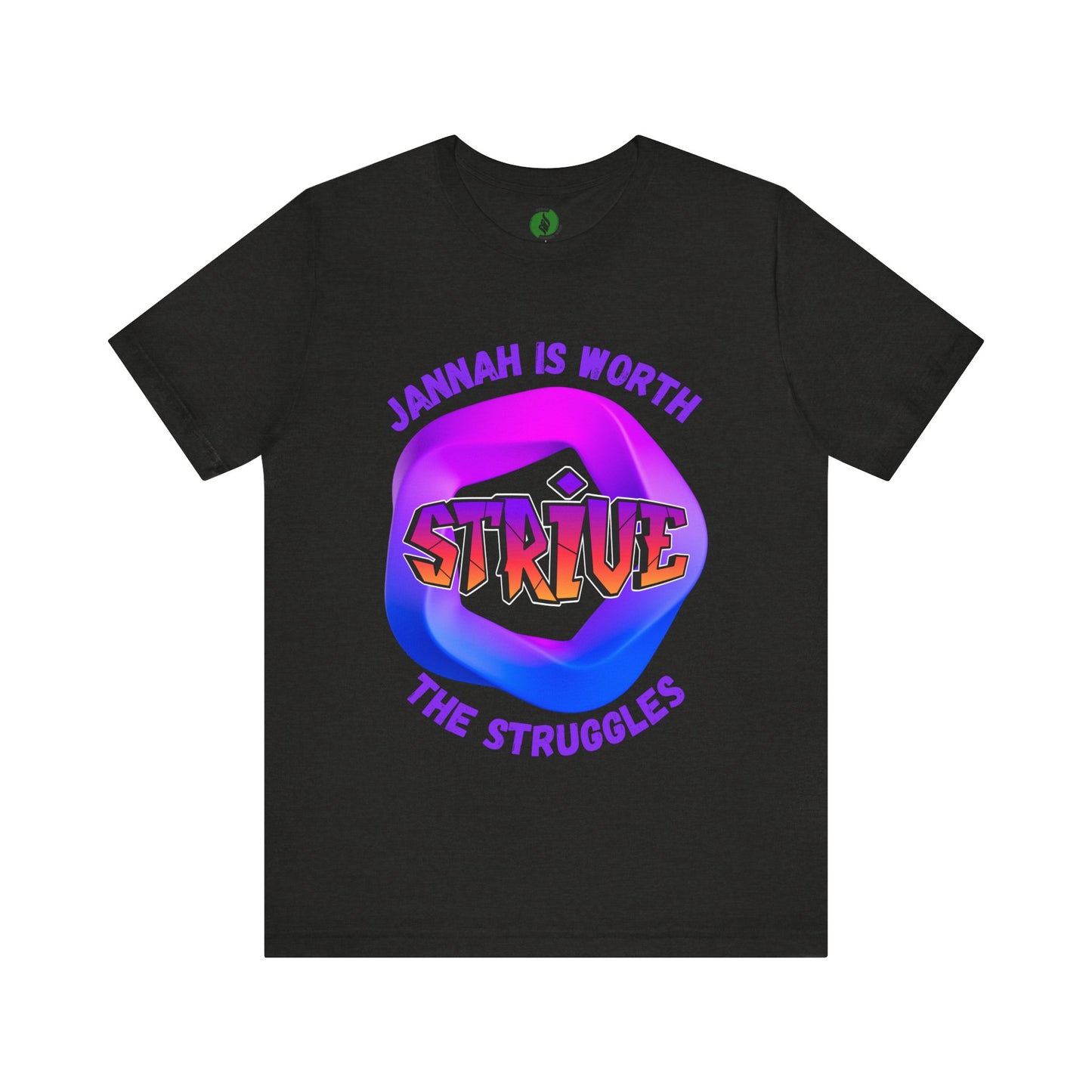 Inspirational Unisex Jersey Tee - 'Jannah is Worth the Struggles' Muslim Fashion Clothing