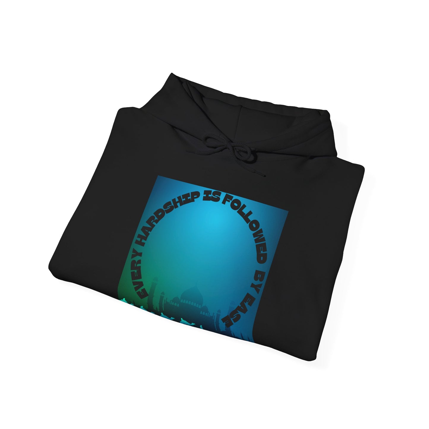 Chill Vibes Unisex Heavy Blend™ Hoodie - "Happiness is Followed by Peace" Design Muslim Clothing Fashion