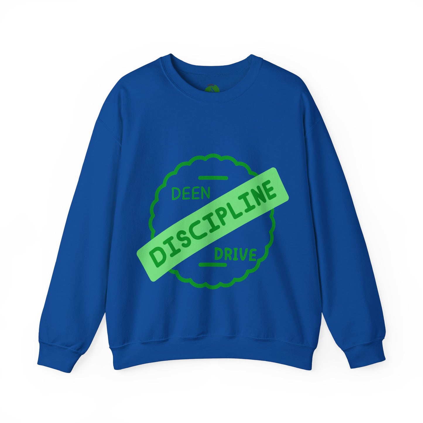 Motivational Crewneck Sweatshirt - Discipline & Drive Muslim Youth Fashion Sweat Shirt