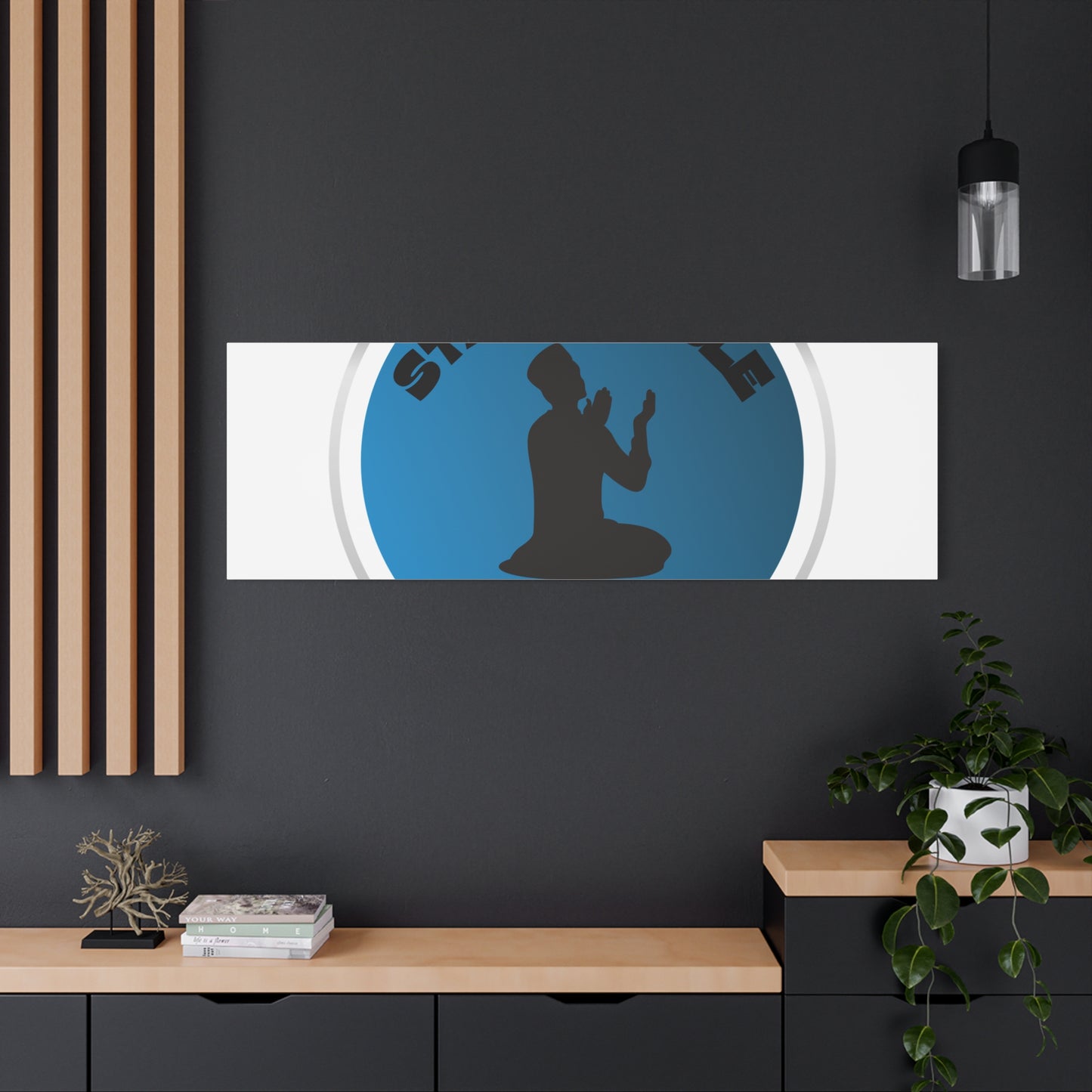 Inspirational Wall Art - "Stay Humble, Be Kind" Motif on Matte Canvas Islamic Art Work