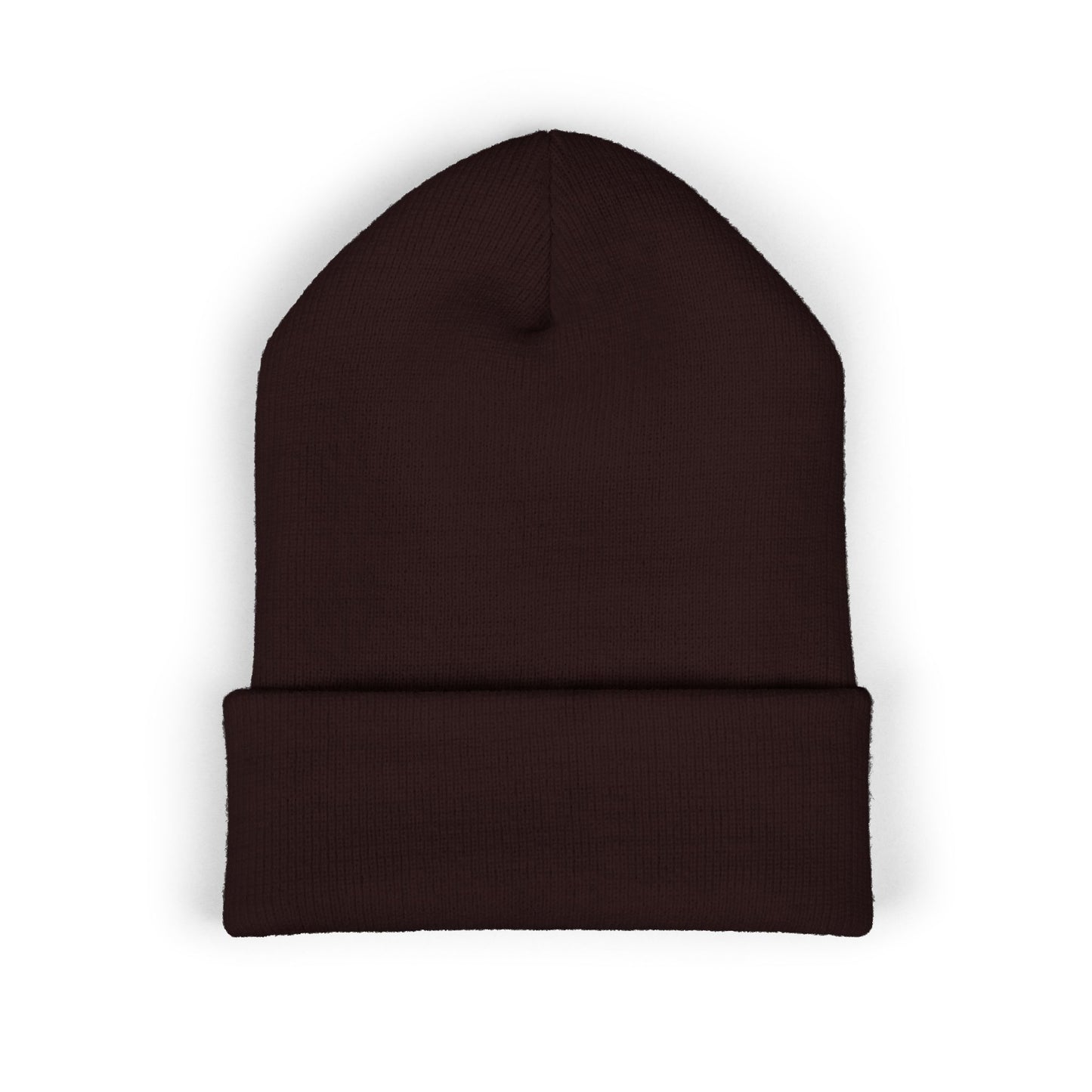 Classic Cuffed Beanie with Embroidered Logo - Cozy Winter Accessory Islamic Clothing