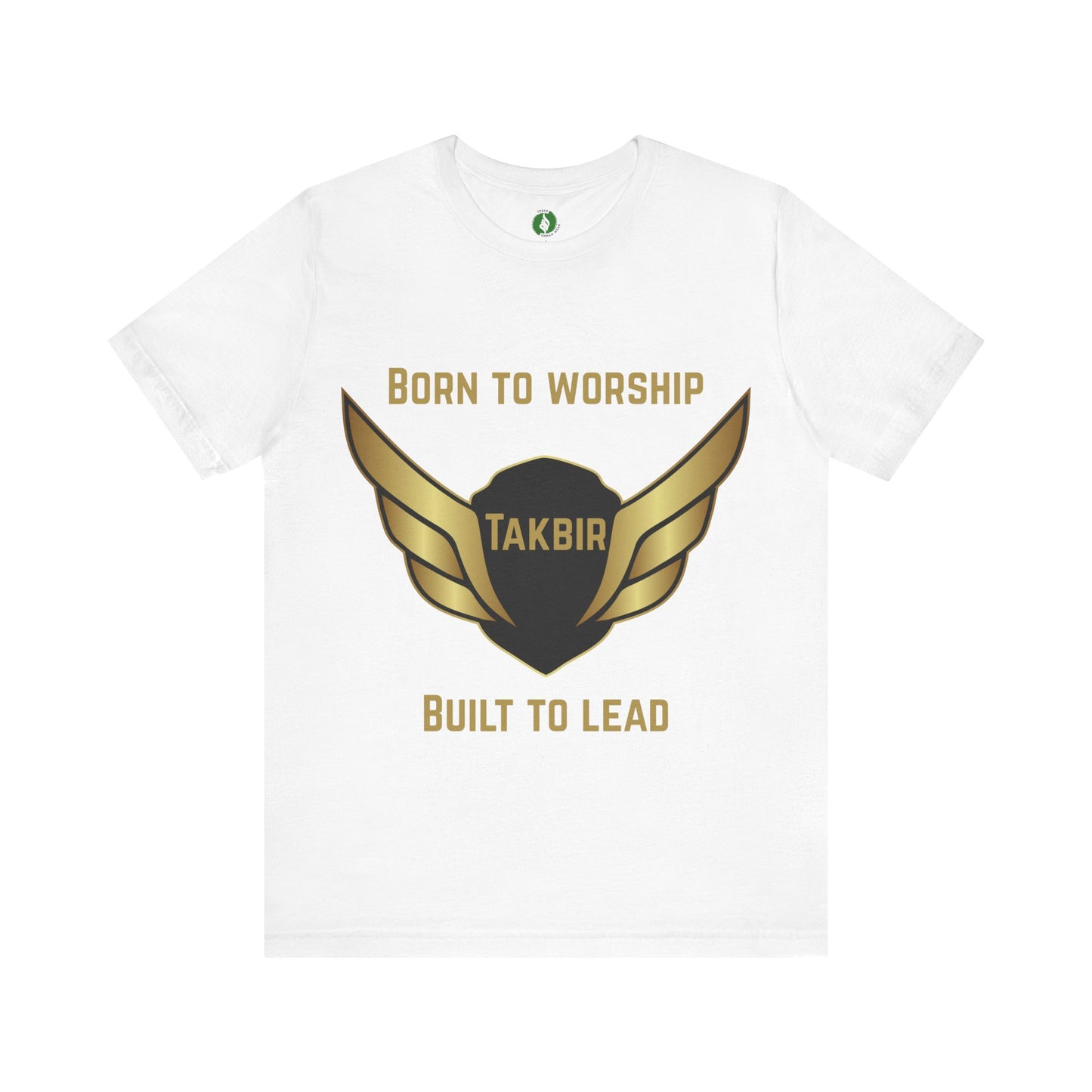 Inspirational Unisex Short Sleeve Tee - 'Born to Worship' Muslim Streetwear Fashion T Shirt