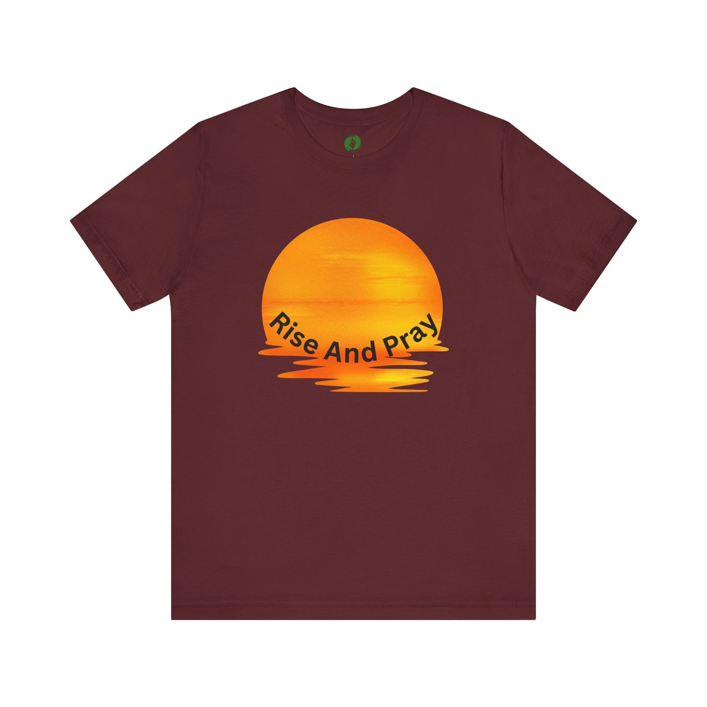 Sunrise 'Rise And Pray' Unisex Tee - Inspirational Short Sleeve Shirt Muslim Street Wear
