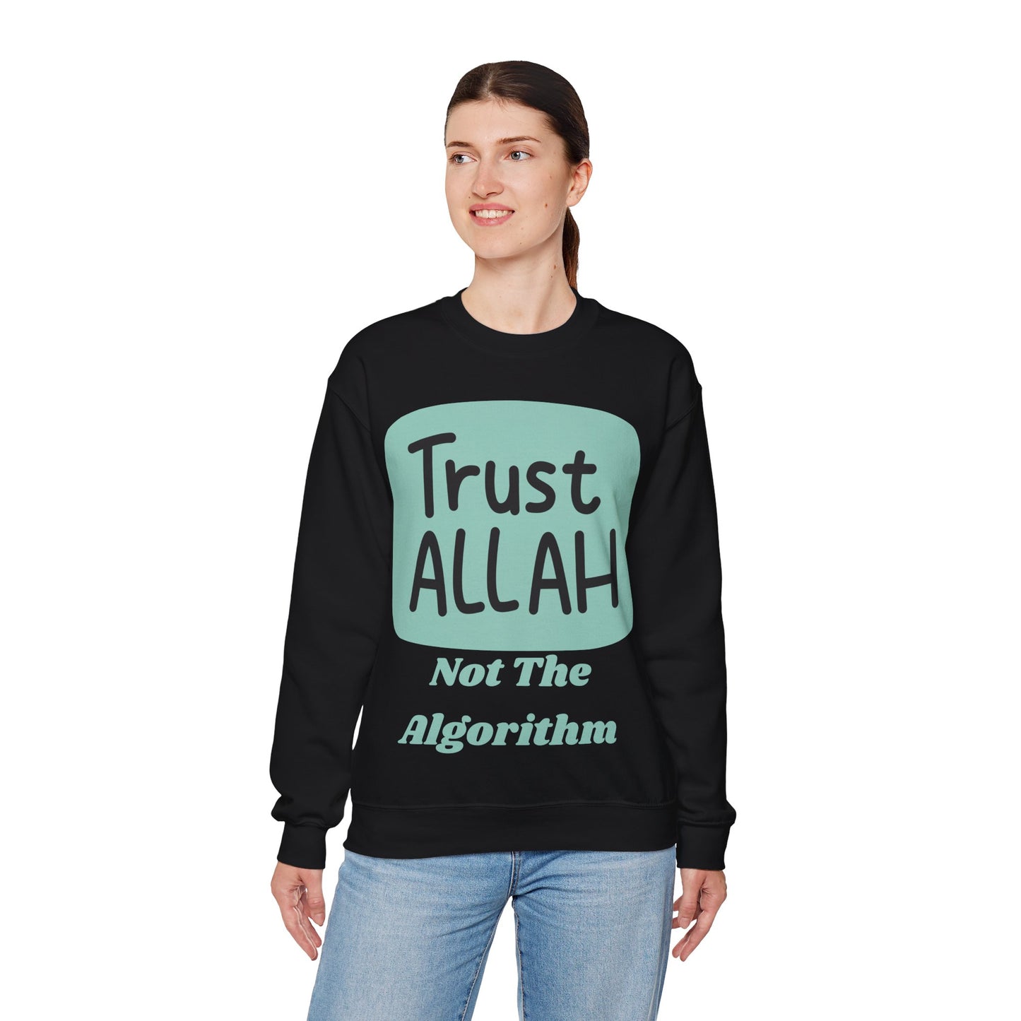 Trust Allah Crewneck Sweatshirt - Unisex Heavy Blend™ Islamic Fashion Sweat Shirt