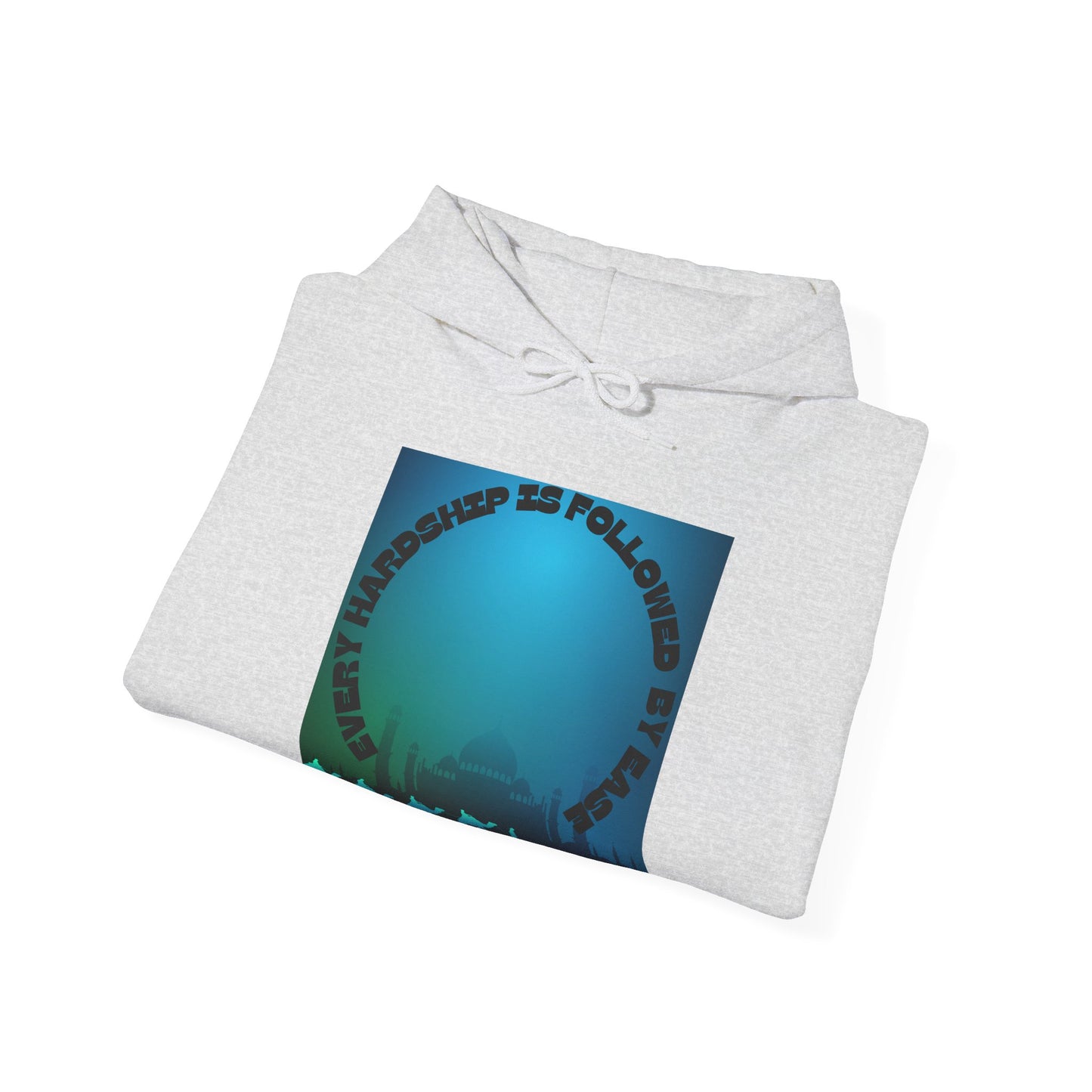 Chill Vibes Unisex Heavy Blend™ Hoodie - "Happiness is Followed by Peace" Design Muslim Clothing Fashion