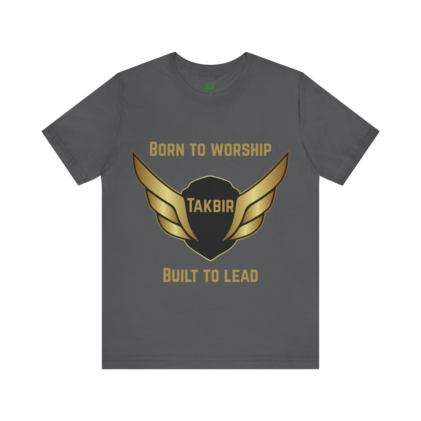 Inspirational Unisex Short Sleeve Tee - 'Born to Worship' Muslim Streetwear Fashion T Shirt