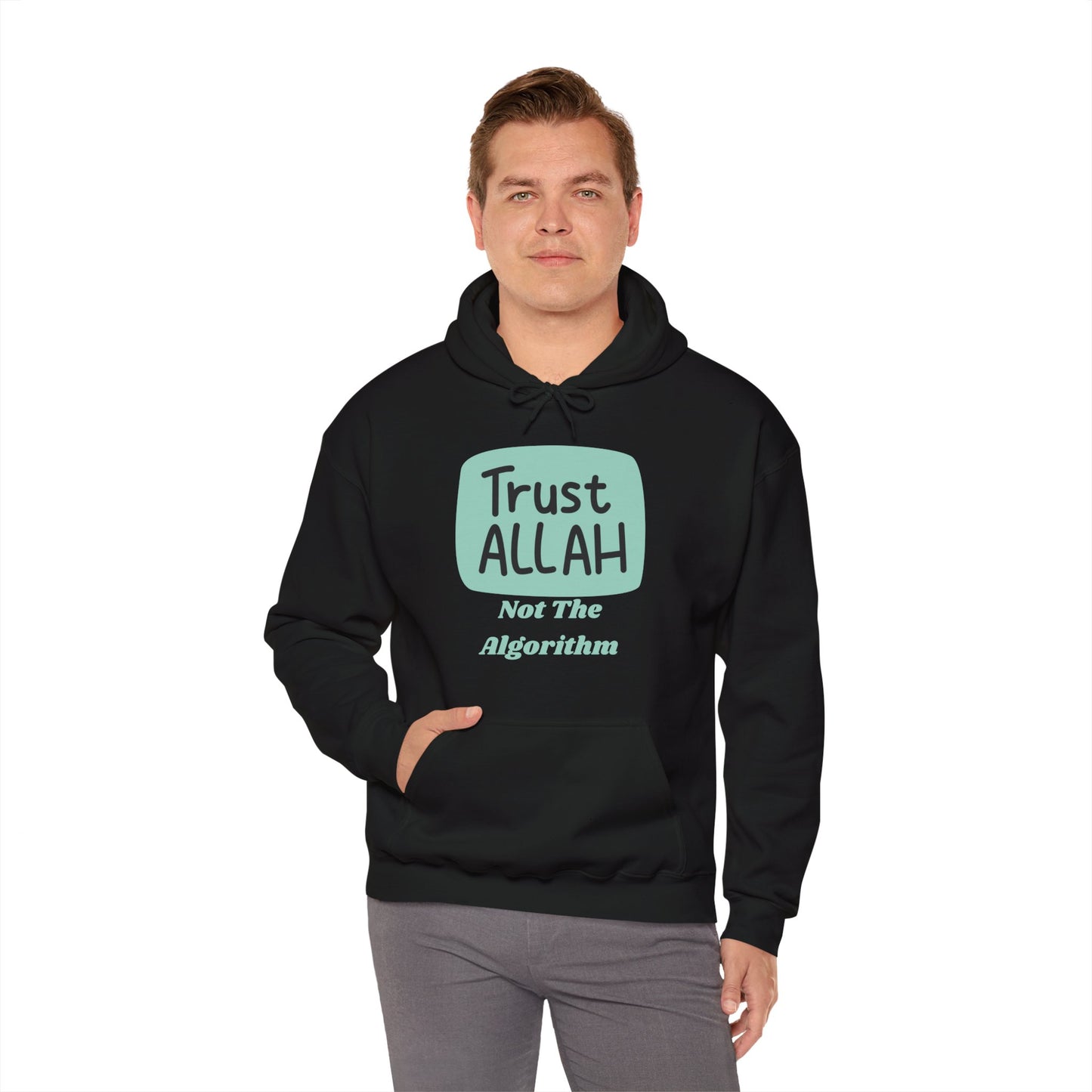 Trust Allah Hoodie - Unisex Heavy Blend™ Sweatshirt for Faith and Comfort Islamic Fashion Hoodie