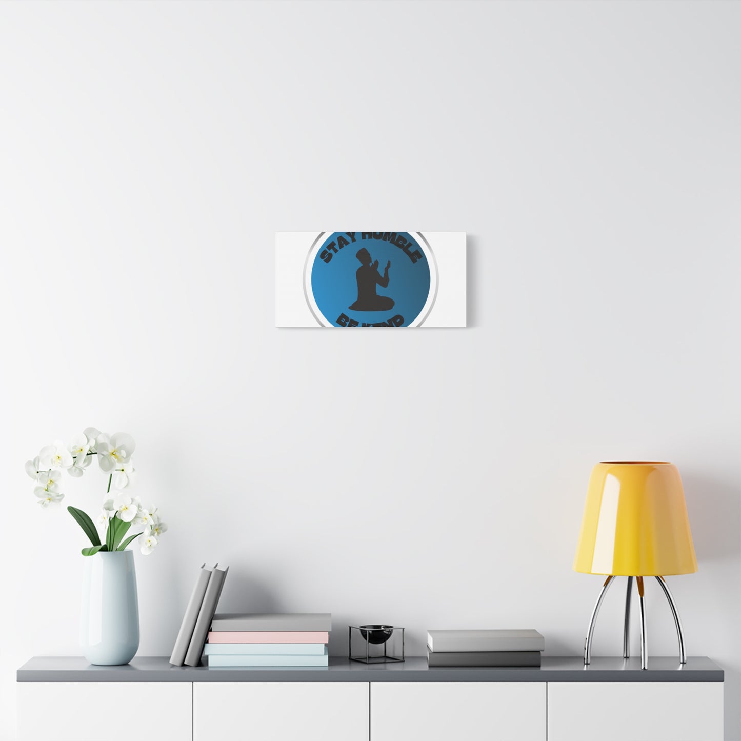 Inspirational Wall Art - "Stay Humble, Be Kind" Motif on Matte Canvas Islamic Art Work