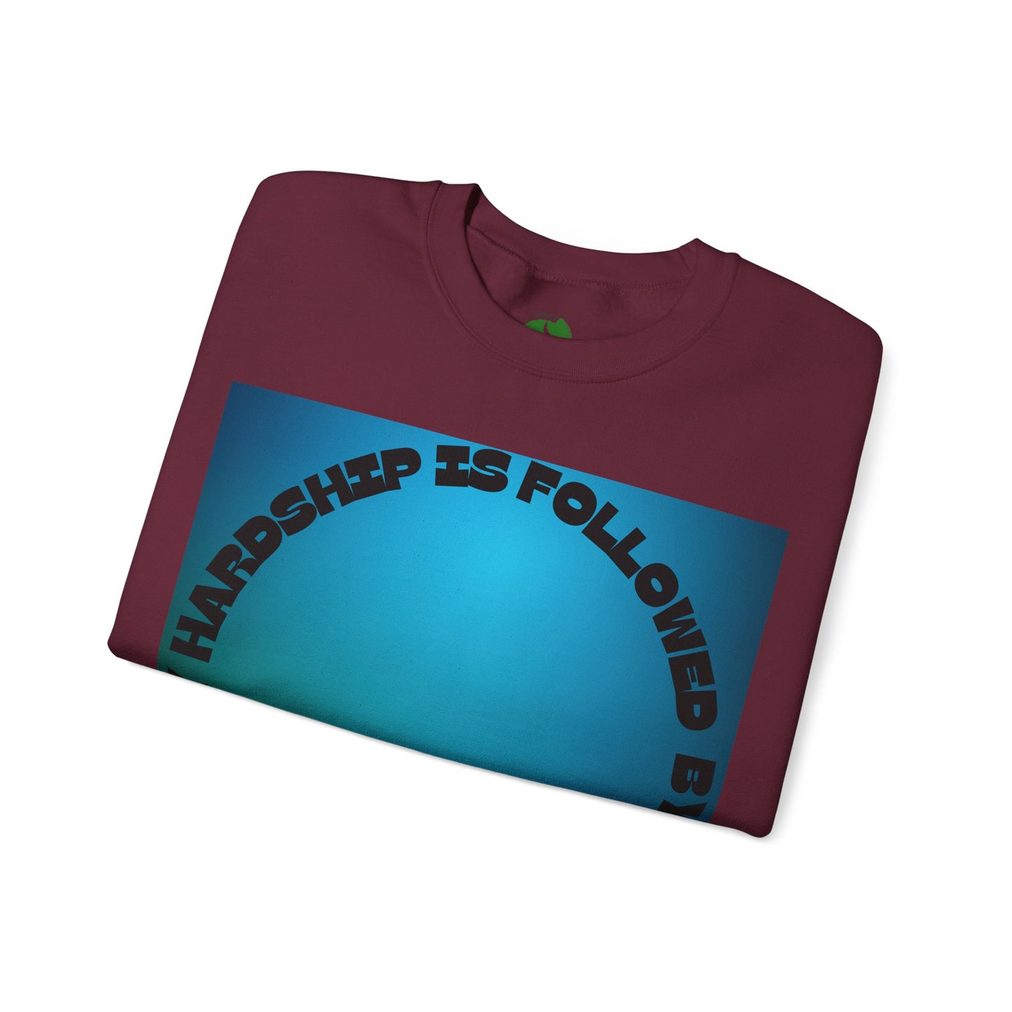 Inspirational Crewneck Sweatshirt - Every Hardship is Followed by Ease Modern Islamic Clothing